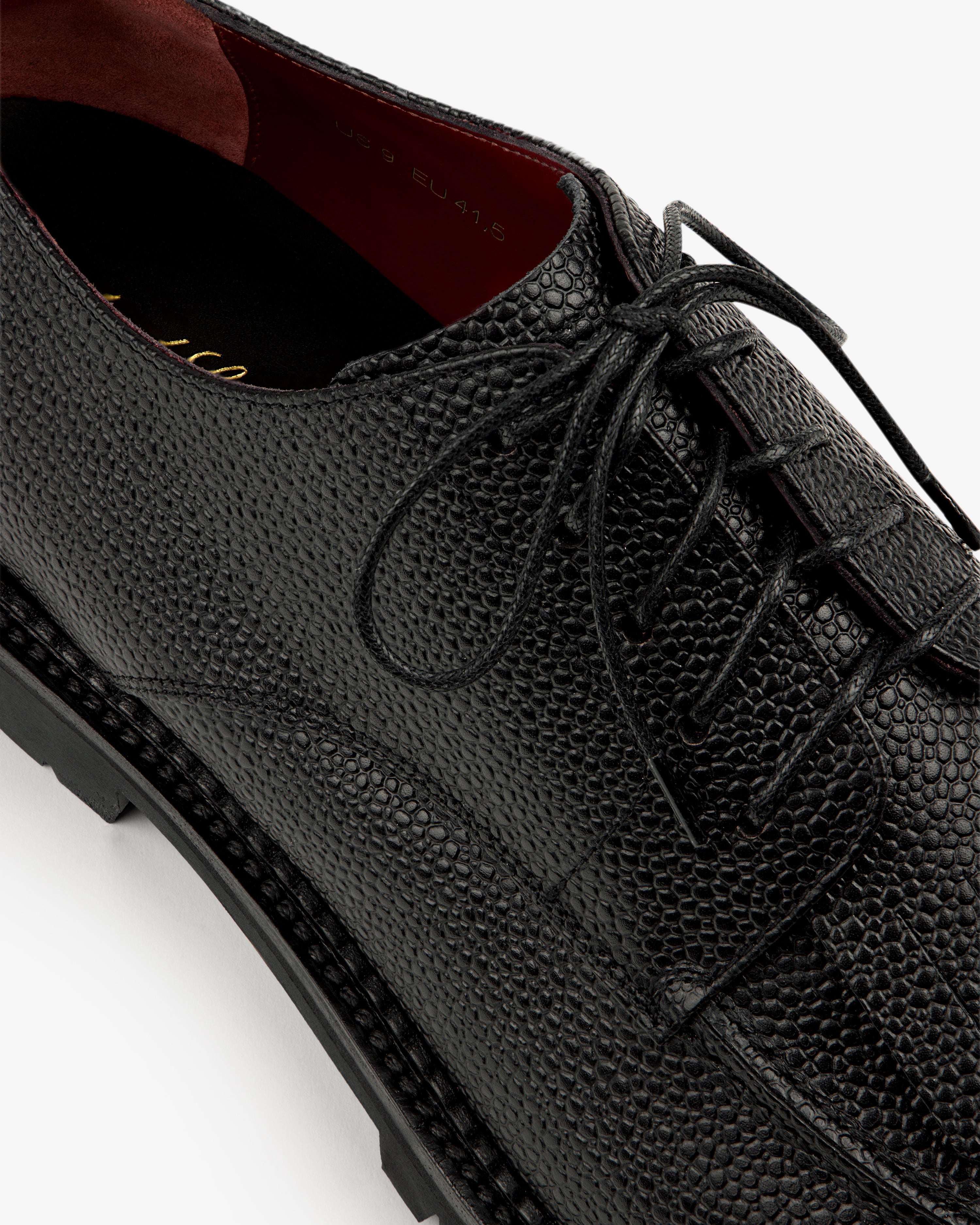 aim-leon-dore-leather-lug-sole-derby-lederschuhe-schwarz image 6