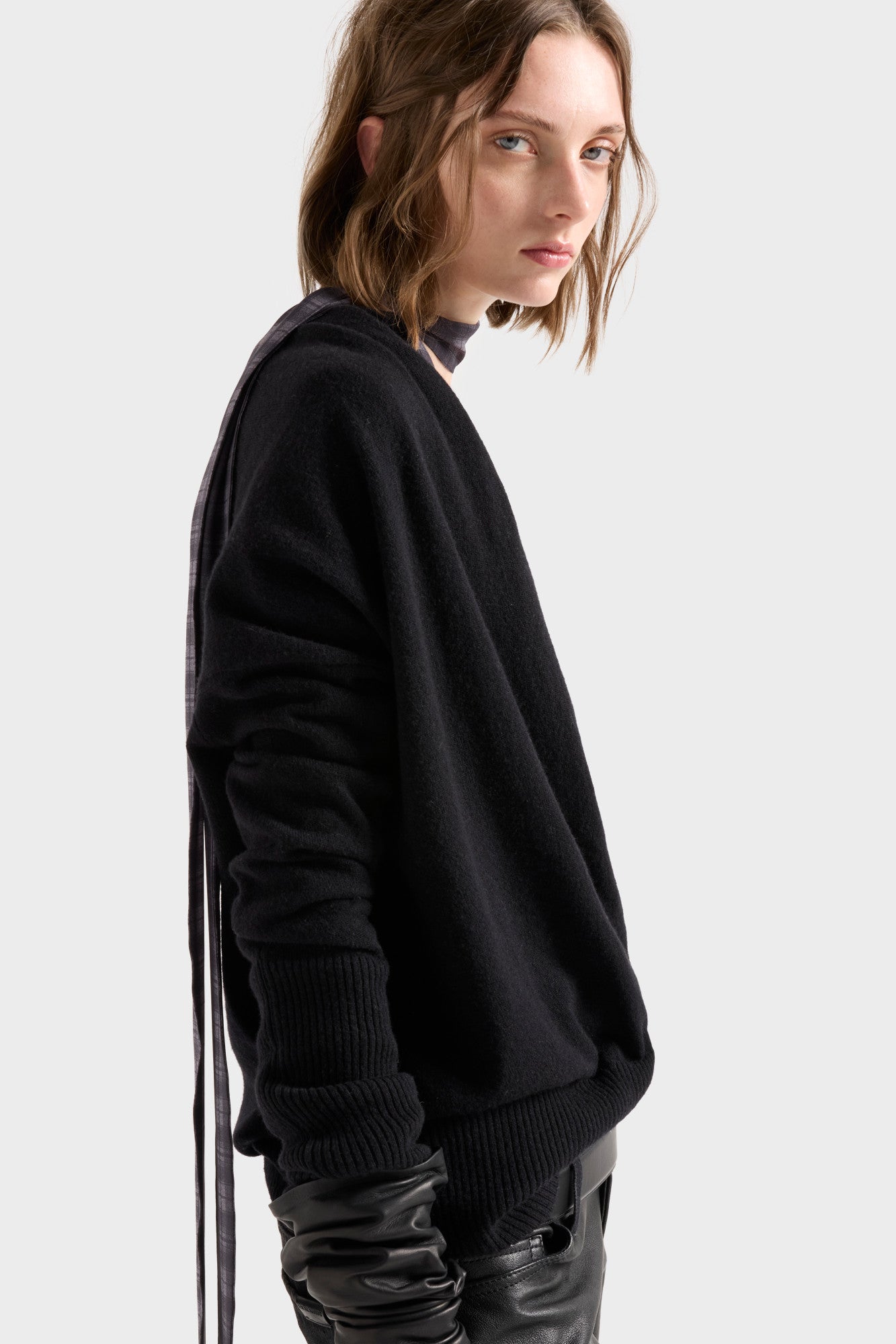 7-for-all-mankind-wrap-v-neck-sweater-wool-eclipse-wickelpullover-damen image 6