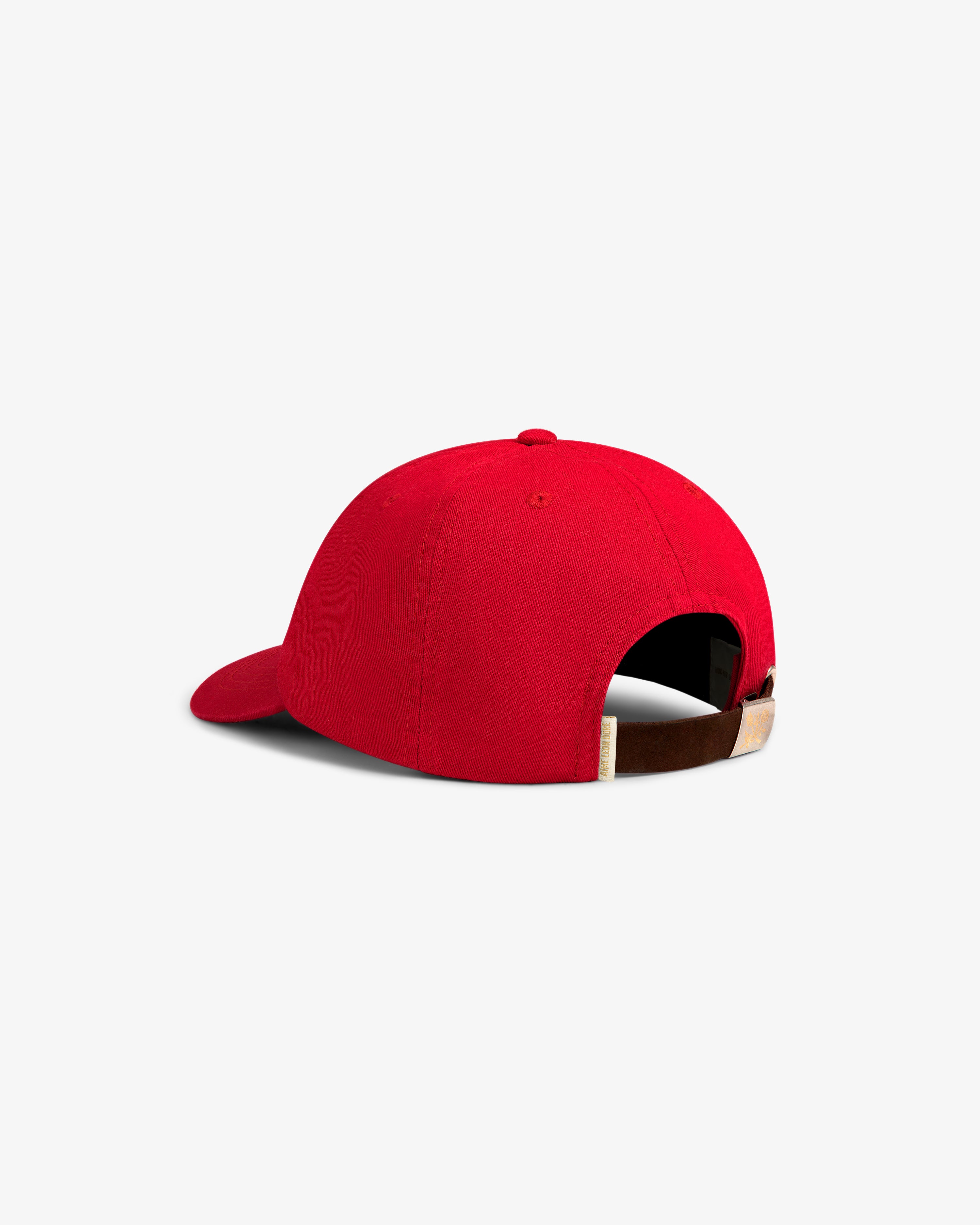 aim-leon-dore-crest-logo-cap-rot-aus-twill image 5