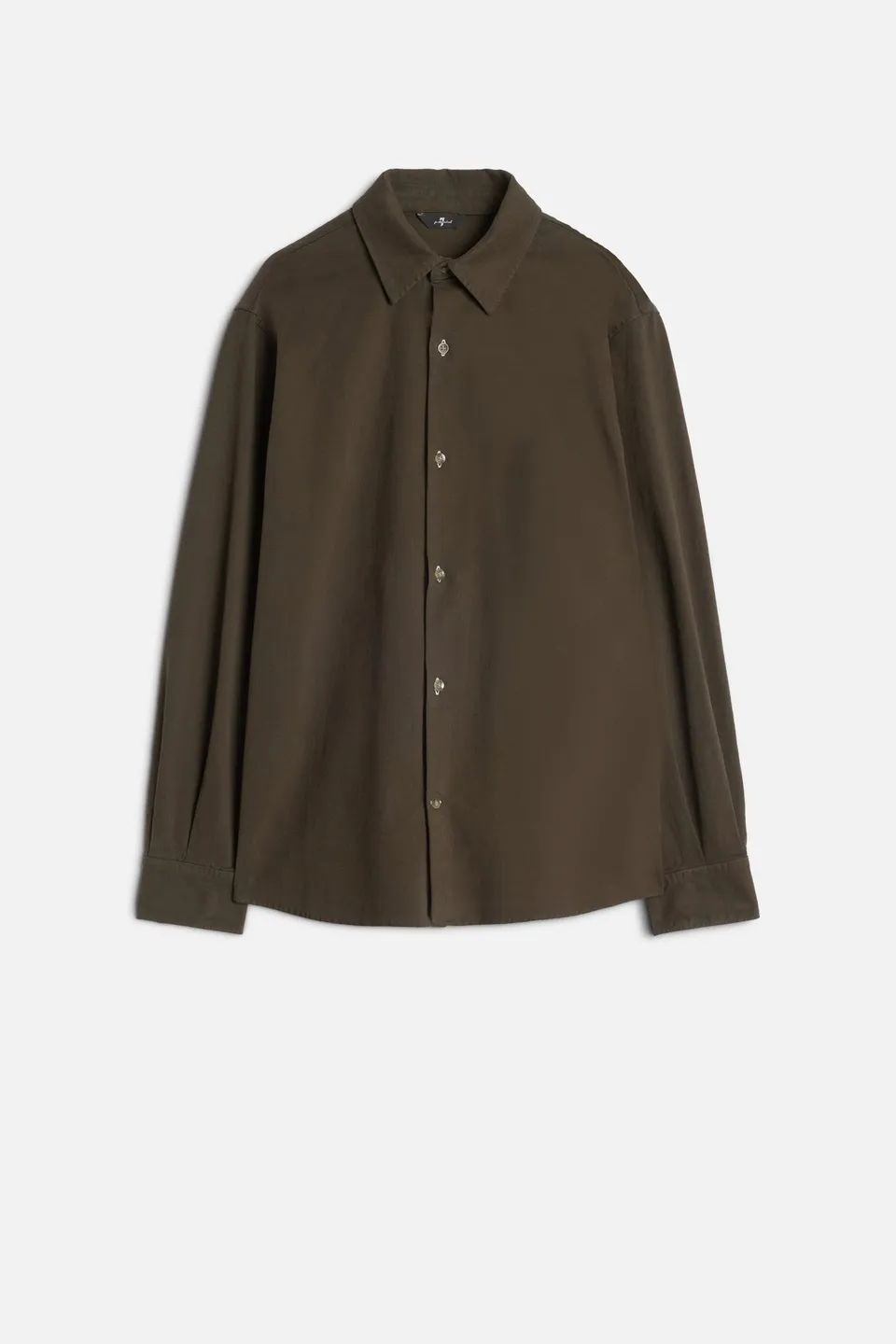 7-for-all-mankind-comfort-twill-button-up-shirt-herren-hemd-in-dark-olive image 1