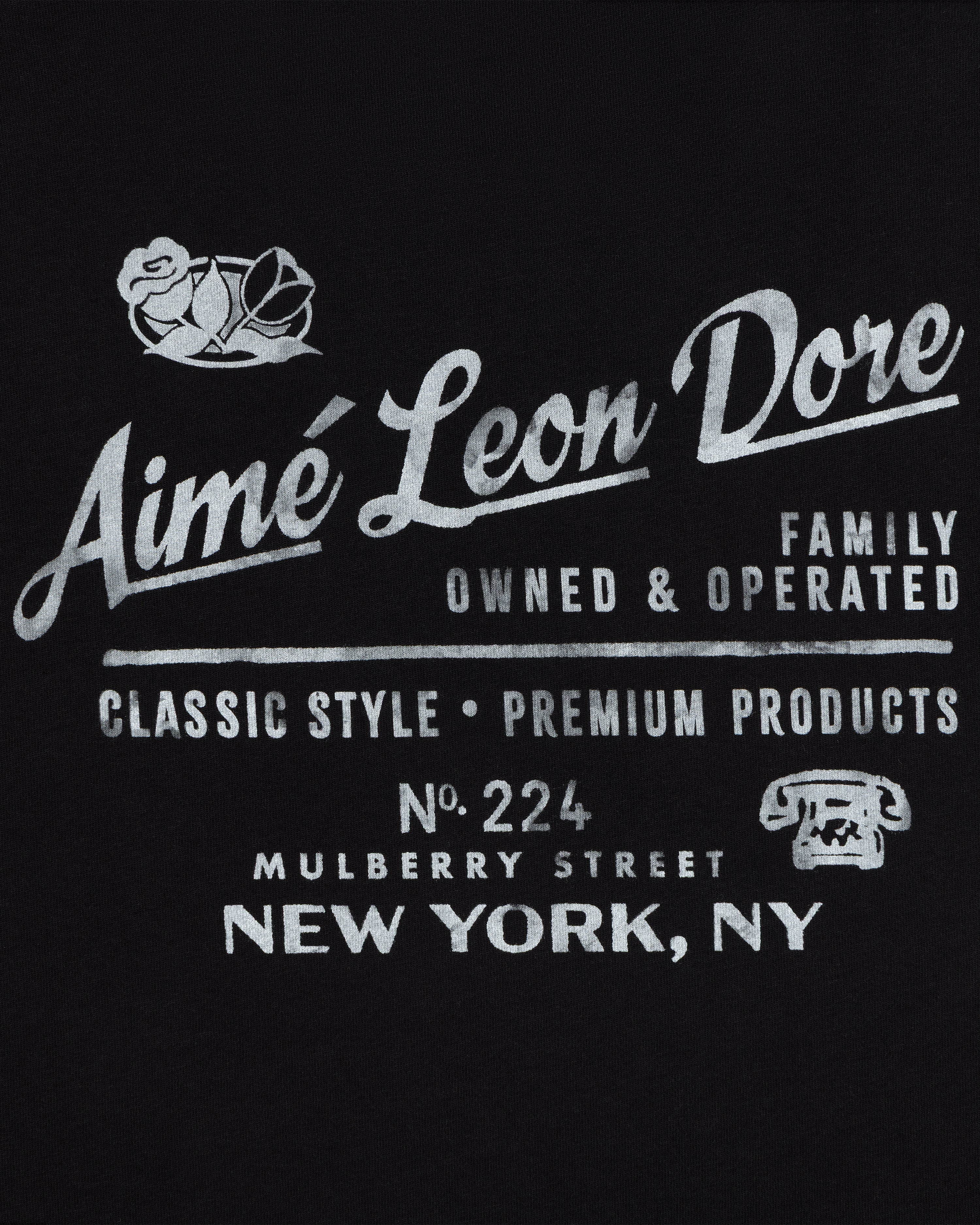aim-leon-dore-neighborhood-tee-boxy-fit-t-shirt-schwarz image 4