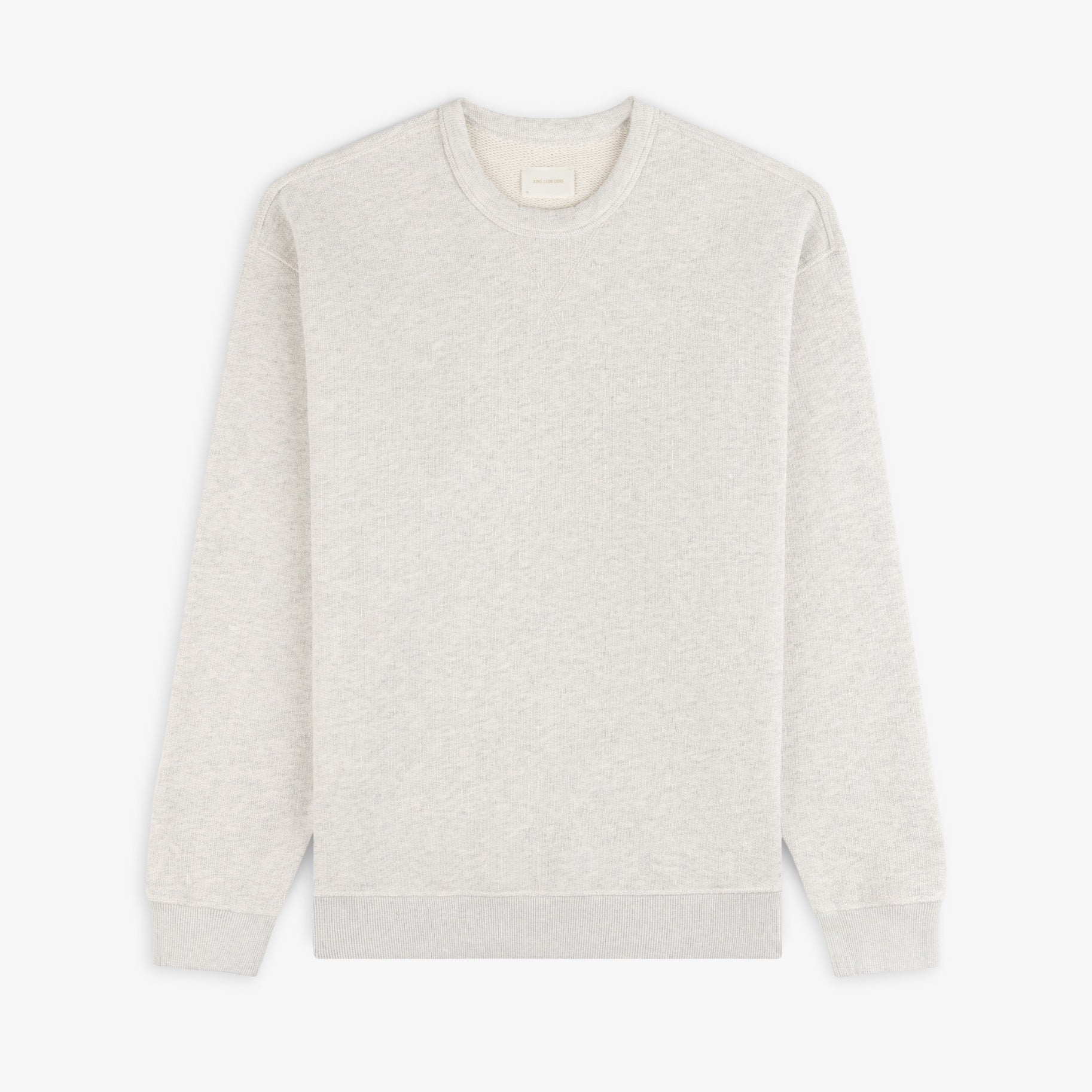 aim-leon-dore-stone-washed-marina-crewneck-sweatshirt-oatmeal image 1