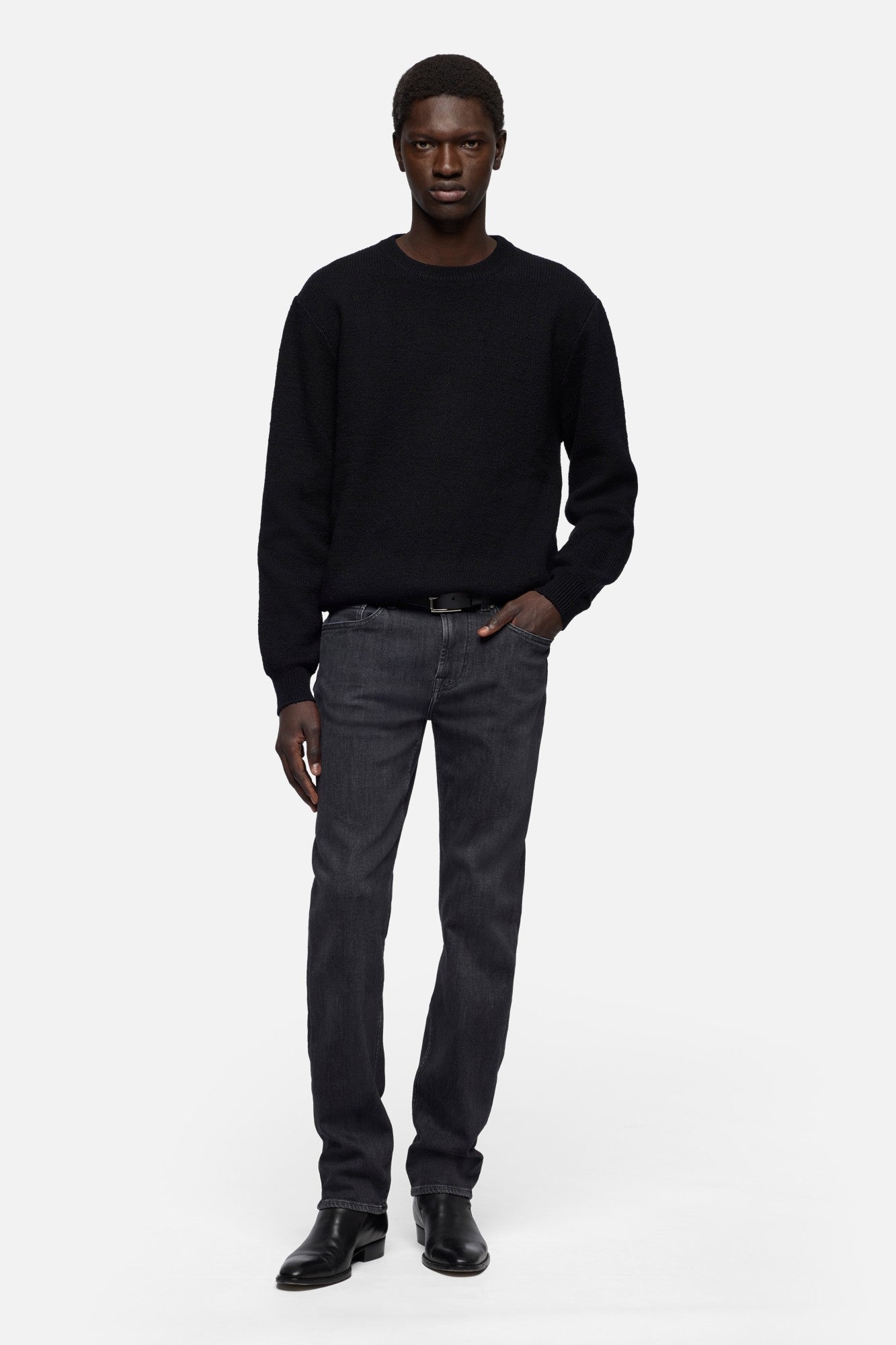7-for-all-mankind-wool-blend-crewneck-pullover-schwarz-herren image 2