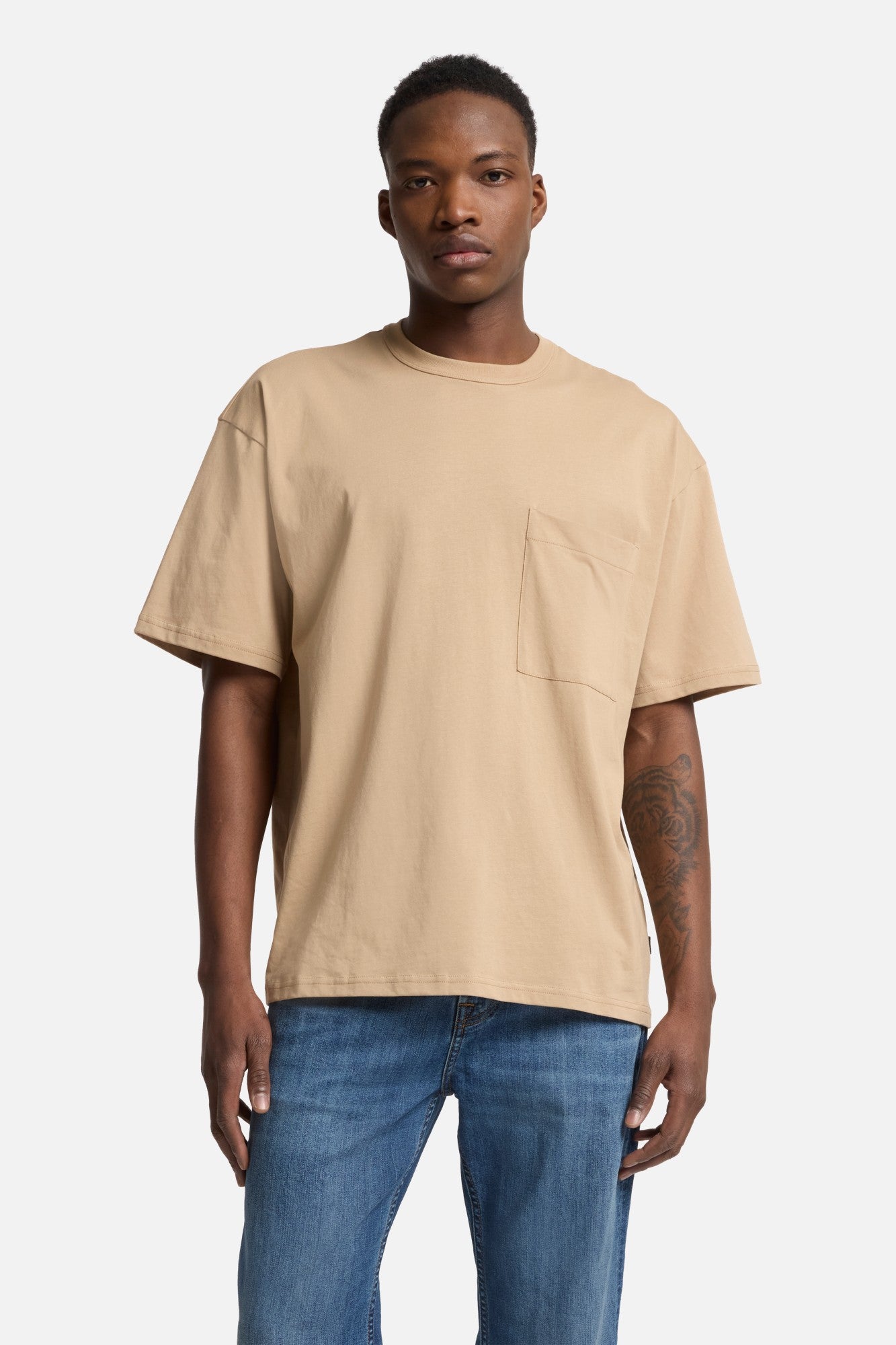 7-for-all-mankind-relaxed-t-shirt-kurzarm-beige-herren image 3