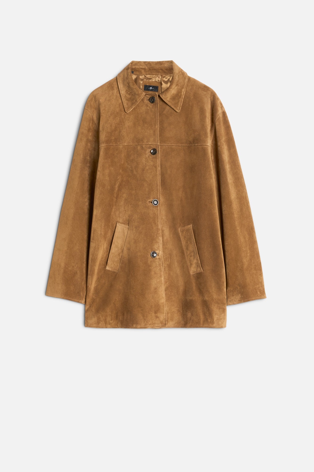 7-for-all-mankind-long-jacket-aus-suede-in-tobacco image 1