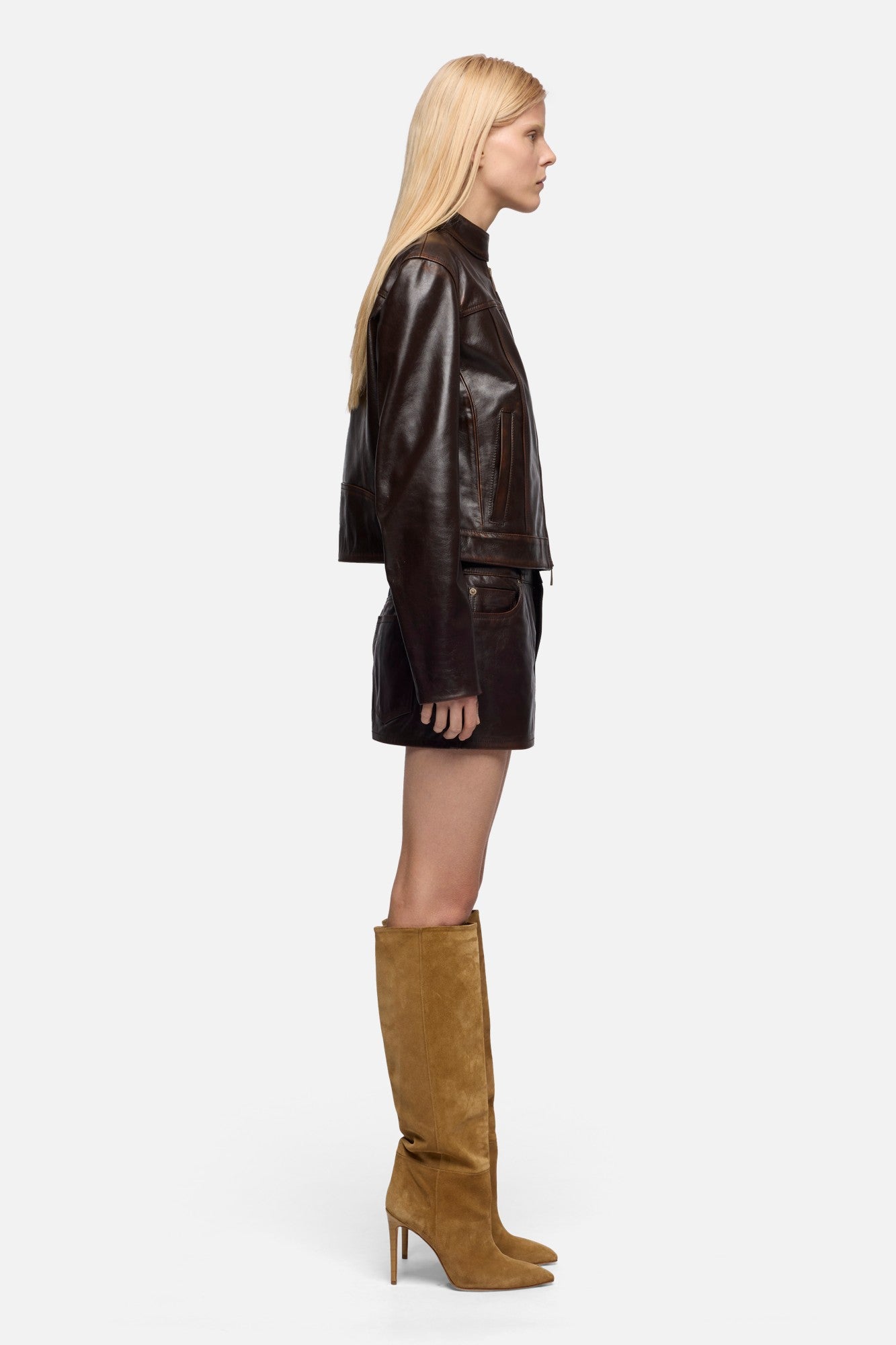7-for-all-mankind-cropped-biker-jacket-leather-vintage-brown image 6