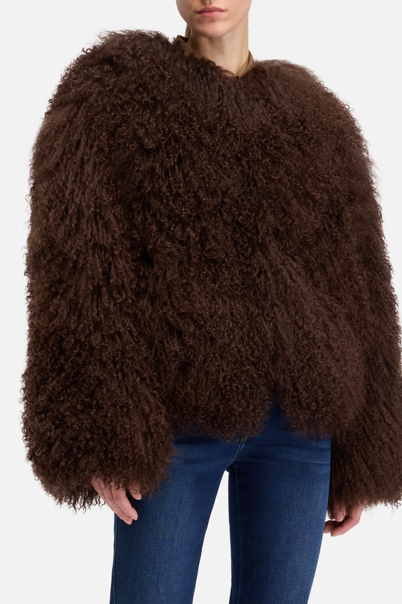 7-for-all-mankind-shearling-fur-jacket-damen-mantel-braun image 4