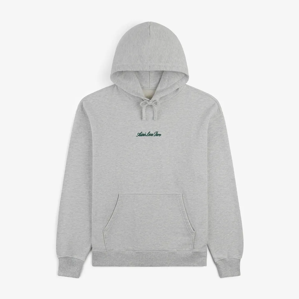 aim-leon-dore-embroidered-logo-hoodie-grauer-530-gsm-fleece-hoodie image 1