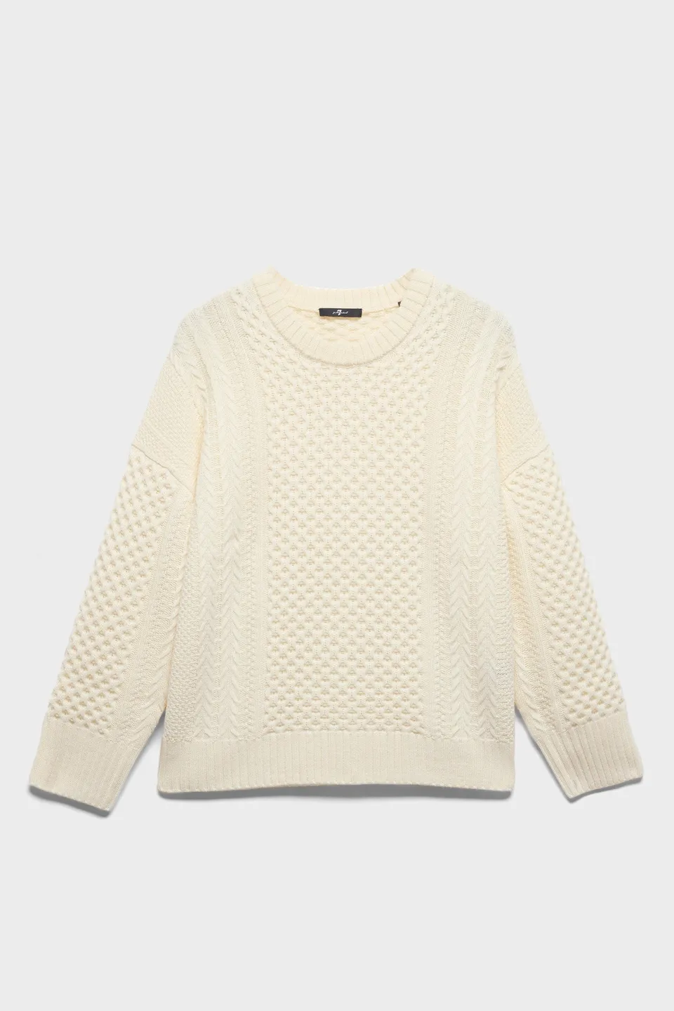 7-for-all-mankind-fisherman-crewneck-sweater-merino-wool-ecru image 1
