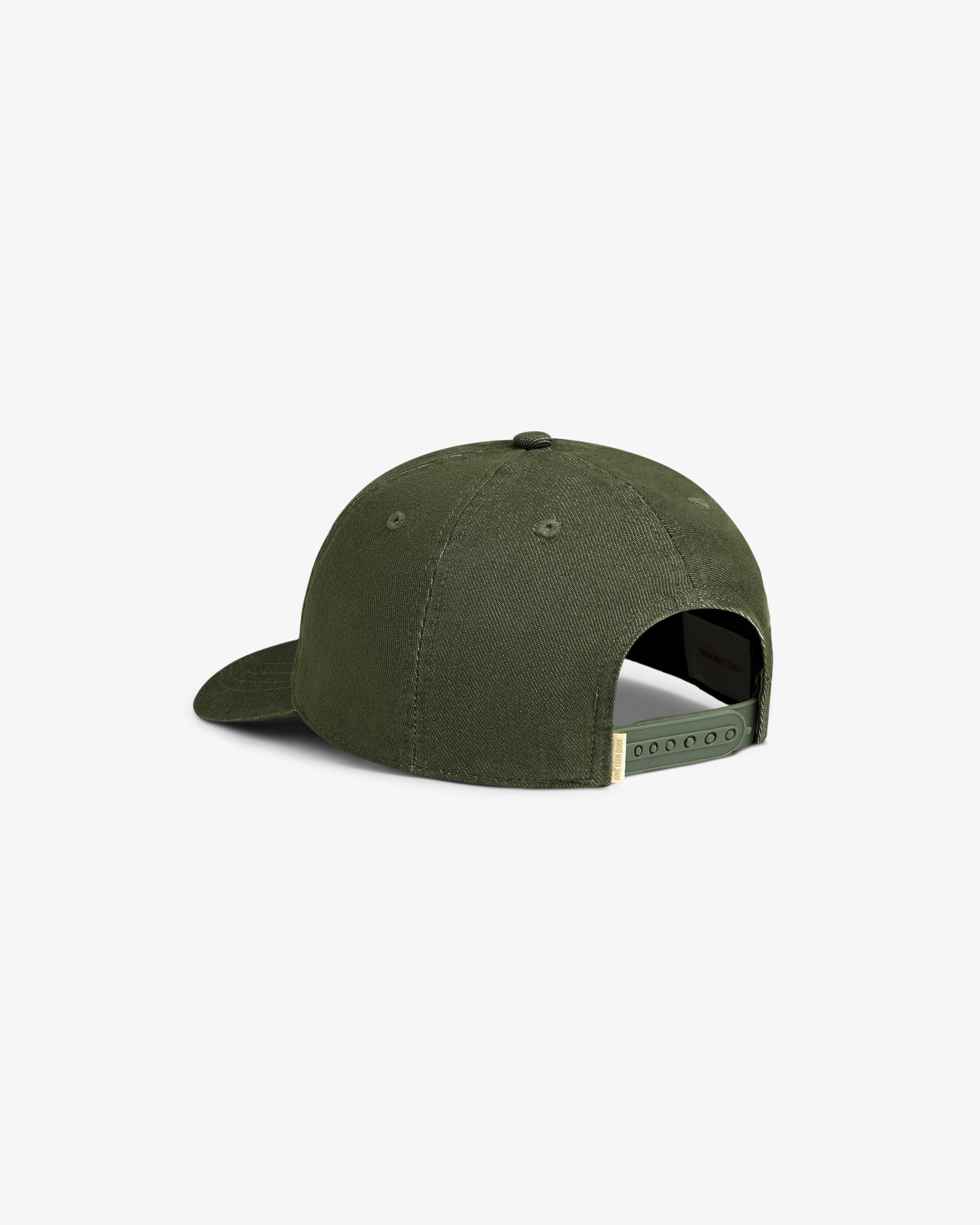 aim-leon-dore-vintage-micro-logo-hat-5-panel-olive image 4