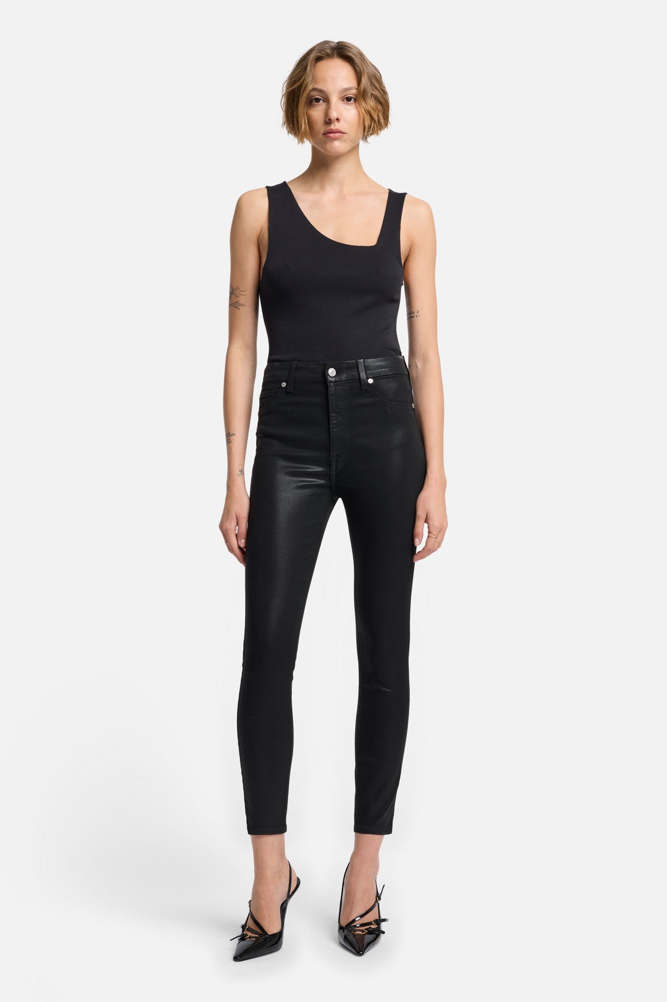 7-for-all-mankind-b-air-high-waist-ankle-skinny-coated-black image 1