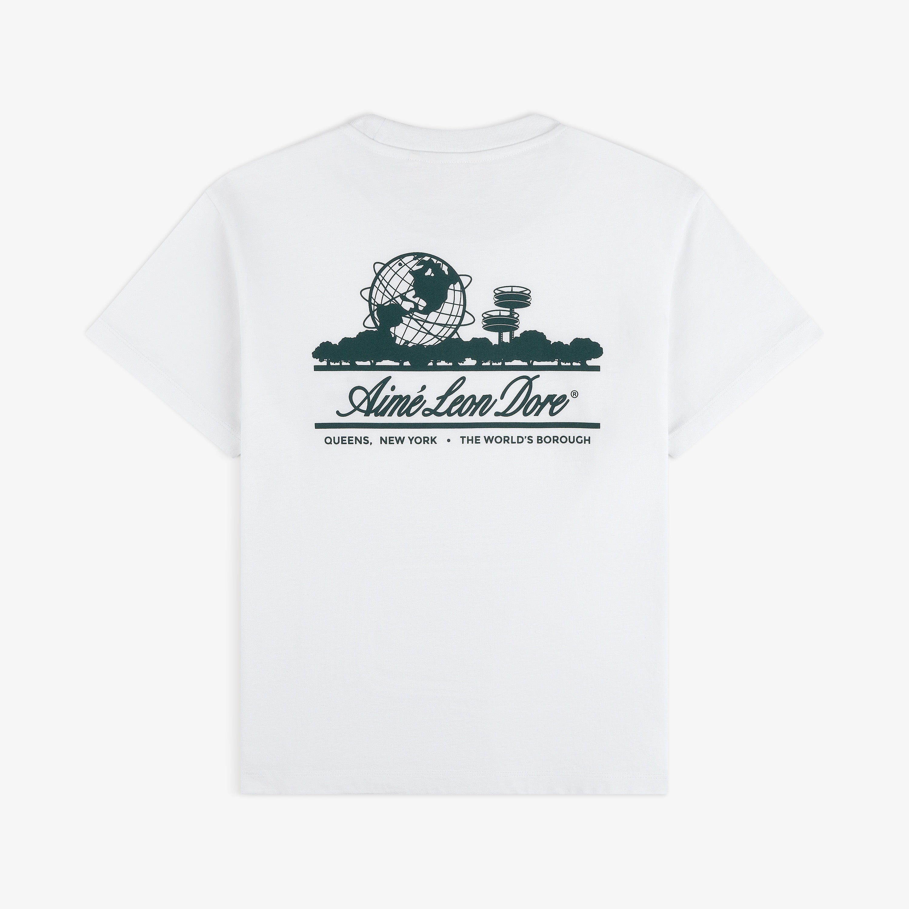 aim-leon-dore-cropped-unisphere-tee-t-shirt-wei-aloe-blend-boxy image 1