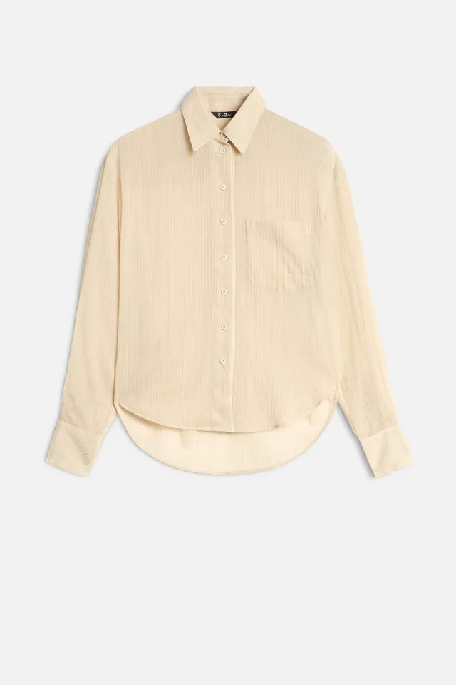 7-for-all-mankind-oversize-button-down-hemd-beige-stripe image 1