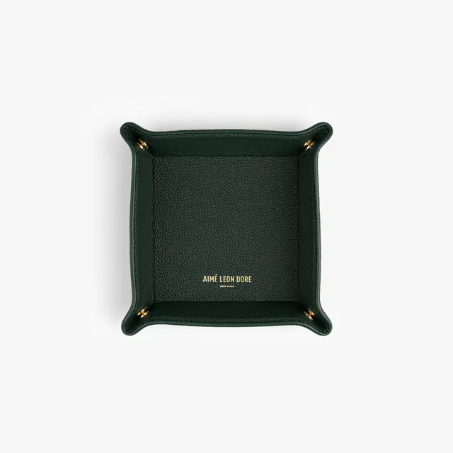 aim-leon-dore-leather-catchall-gr-n-leder-ablage-aus-kalbsleder image 1
