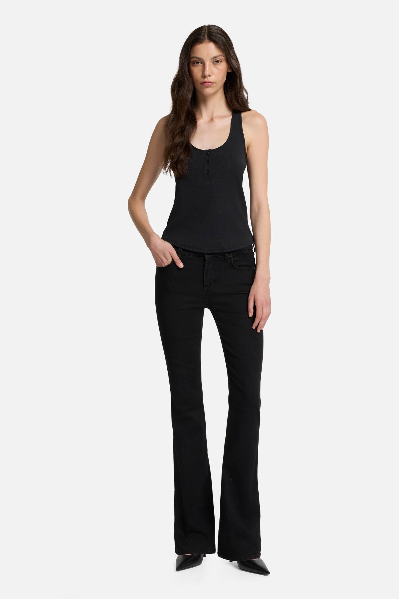7-for-all-mankind-b-air-kimmie-bootcut-rinsed-black image 2
