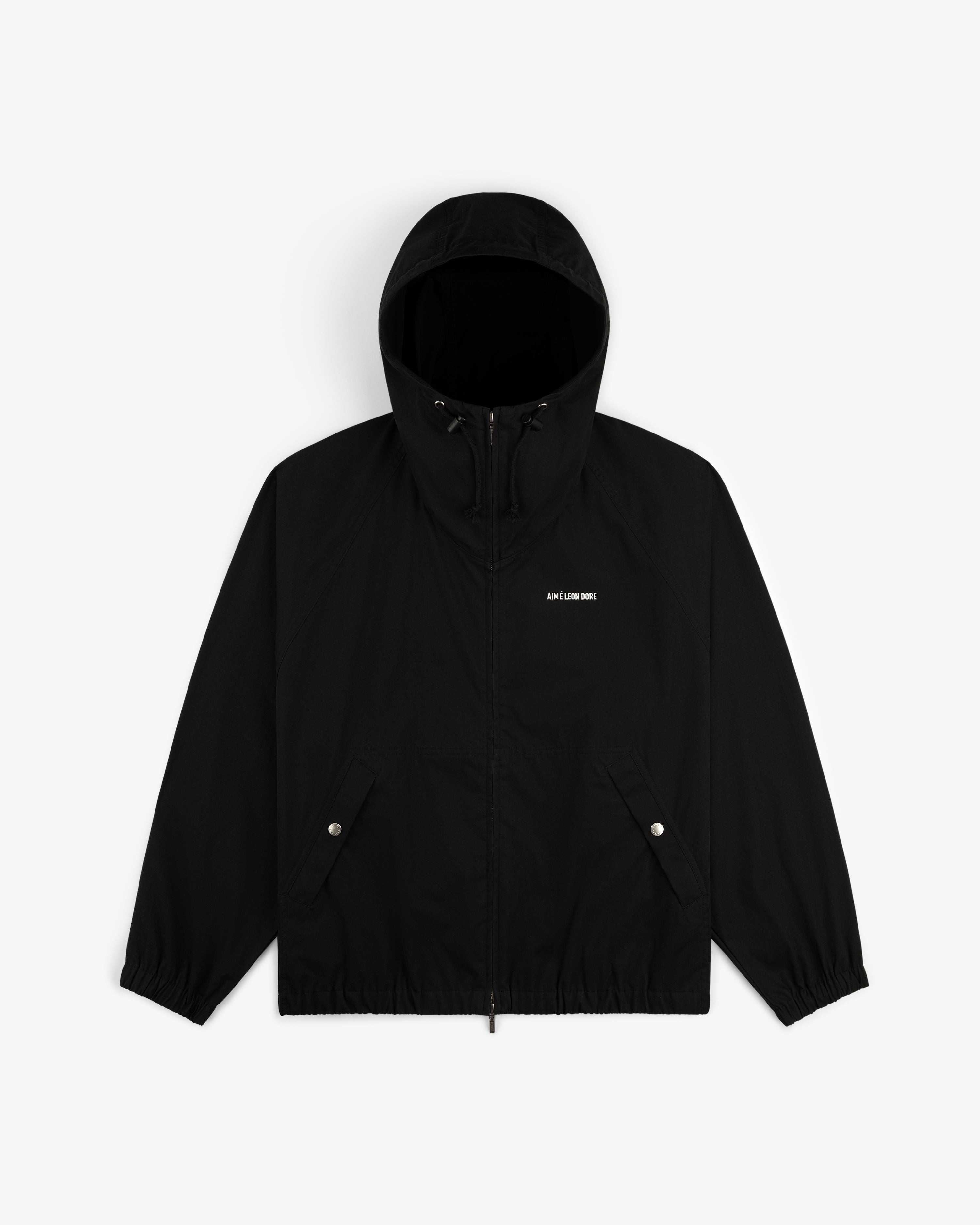 aim-leon-dore-micro-logo-lightweight-jacket-schwarze-baumwolljacke image 2