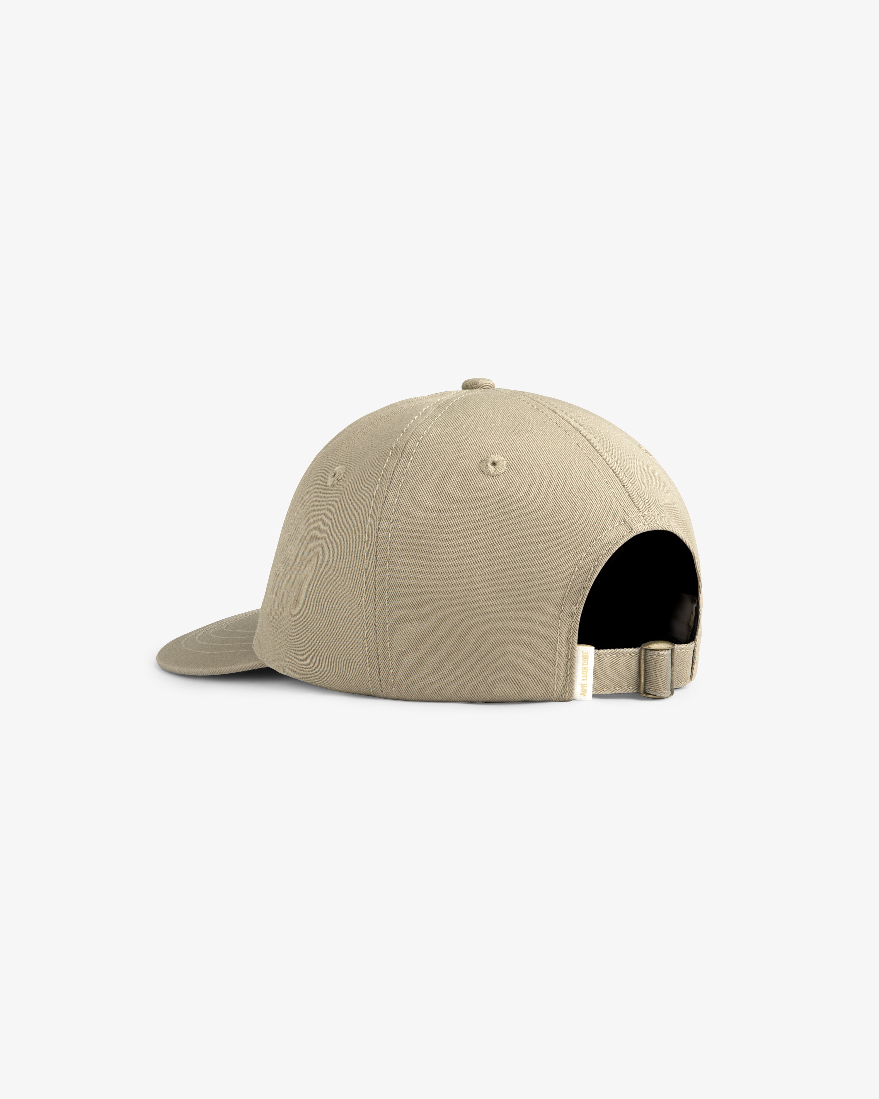 aim-leon-dore-core-logo-hat-tan-strapback-cap image 4