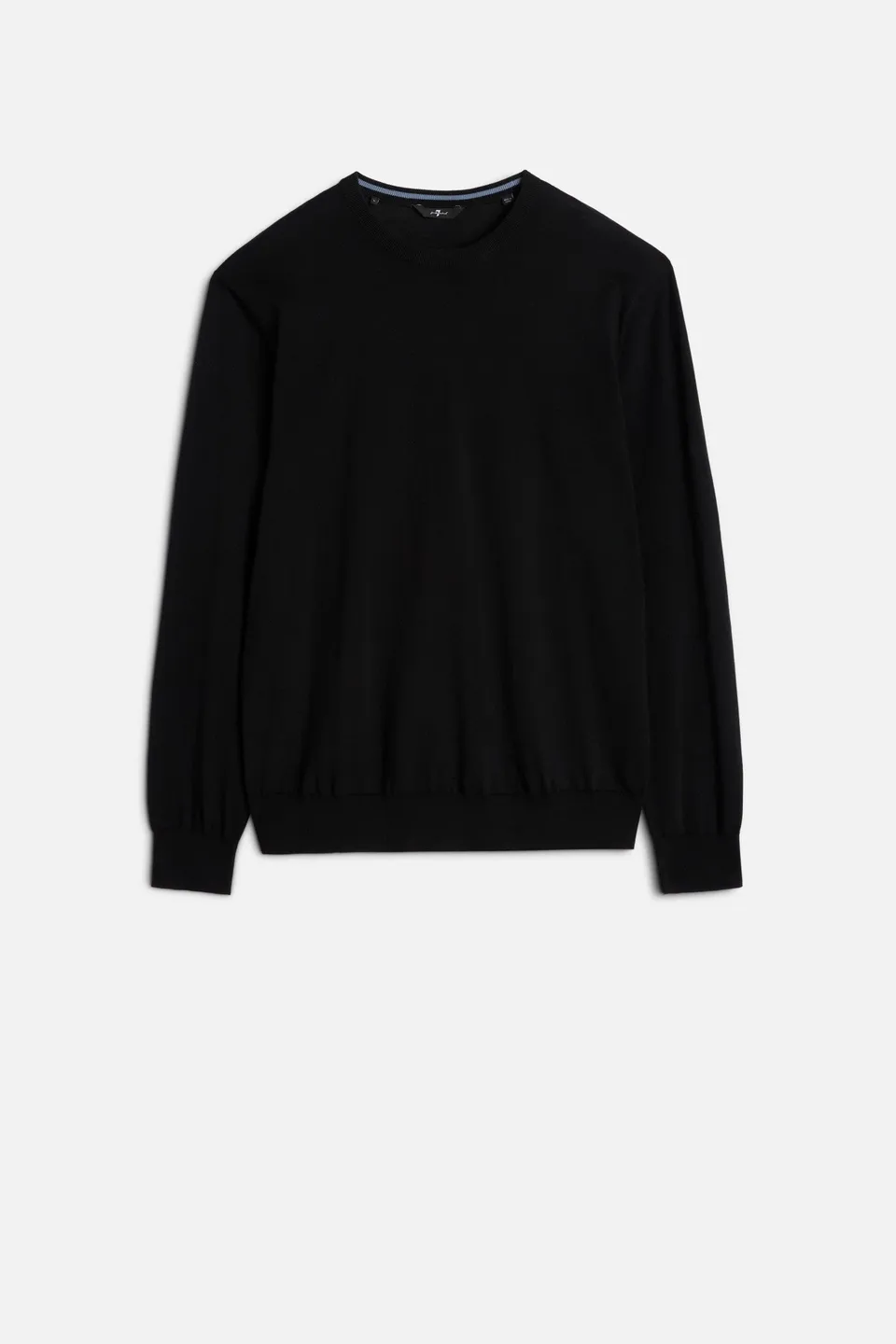 7-for-all-mankind-classic-cotton-langarm-pullover-schwarz image 1