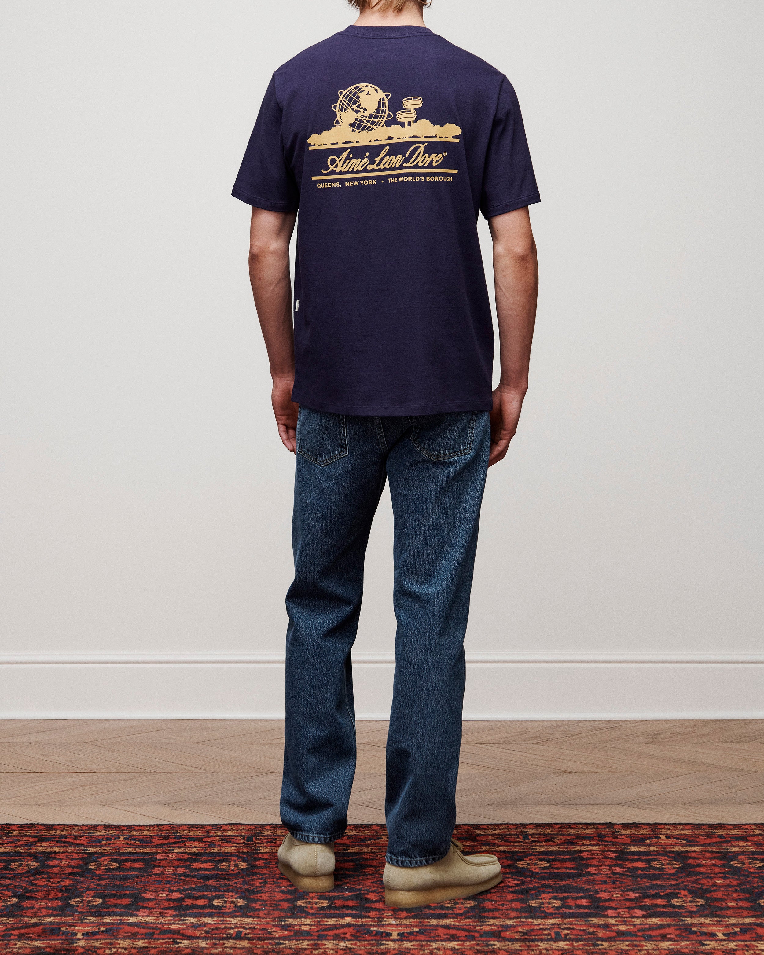 aim-leon-dore-unisphere-tee-navy-regular-fit image 3
