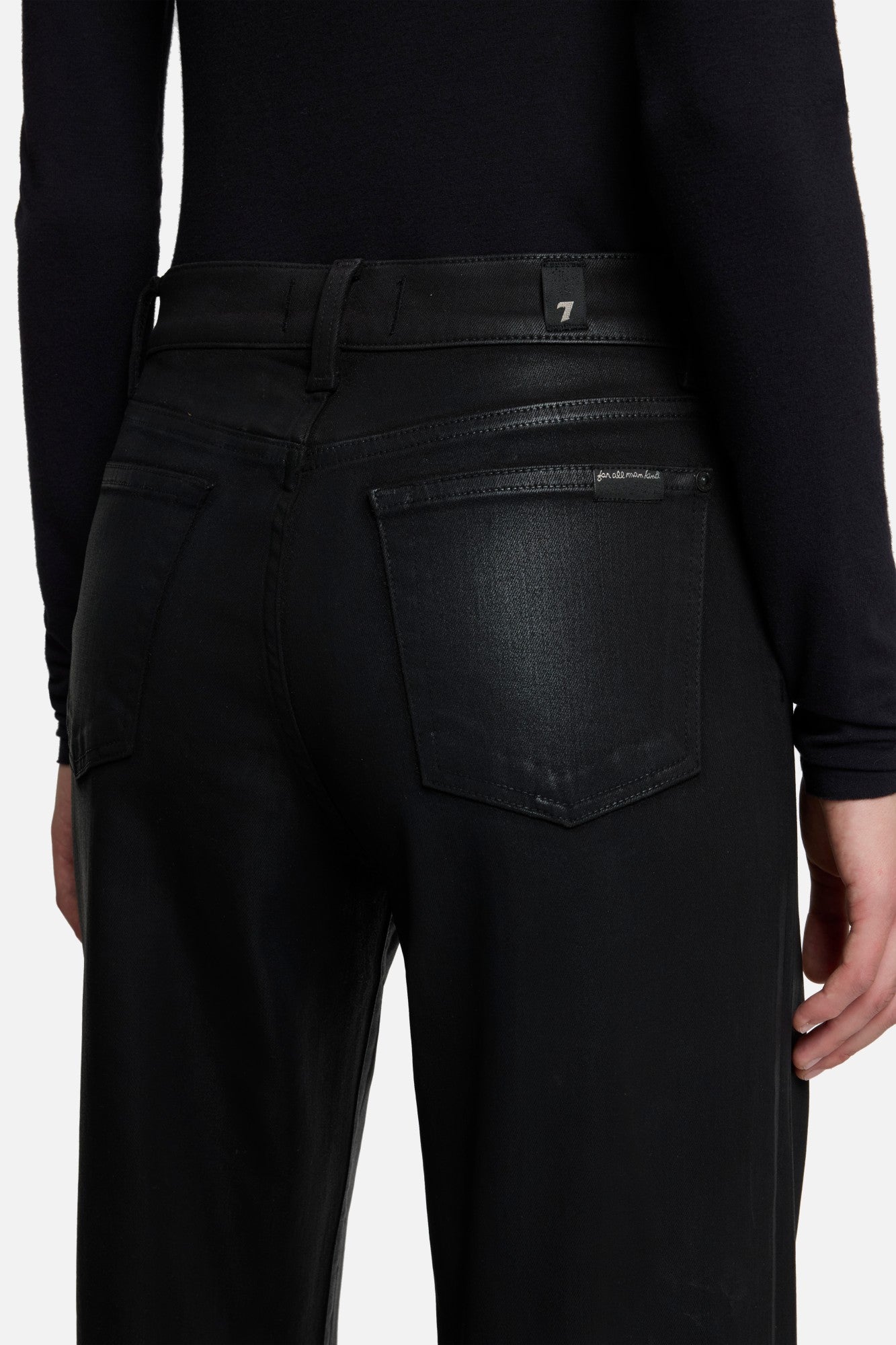 7-for-all-mankind-lotta-wide-leg-jeans-coated-black image 4