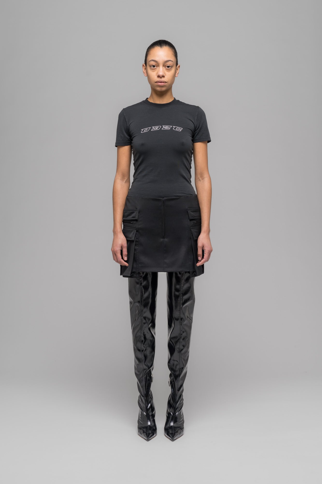 032c-nuclear-tight-suit-skirt-damen-minirock-aus-wolle image 1
