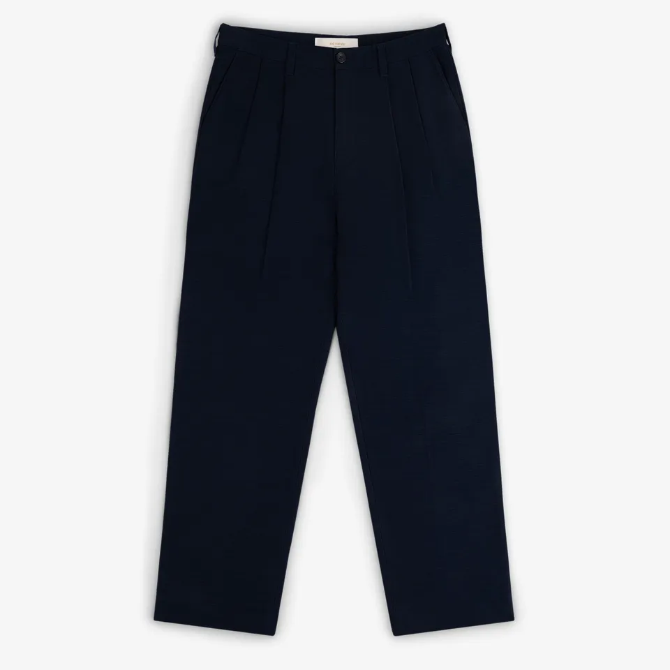aim-leon-dore-double-pleated-pant-navy-baumwollsatin-gerade image 1