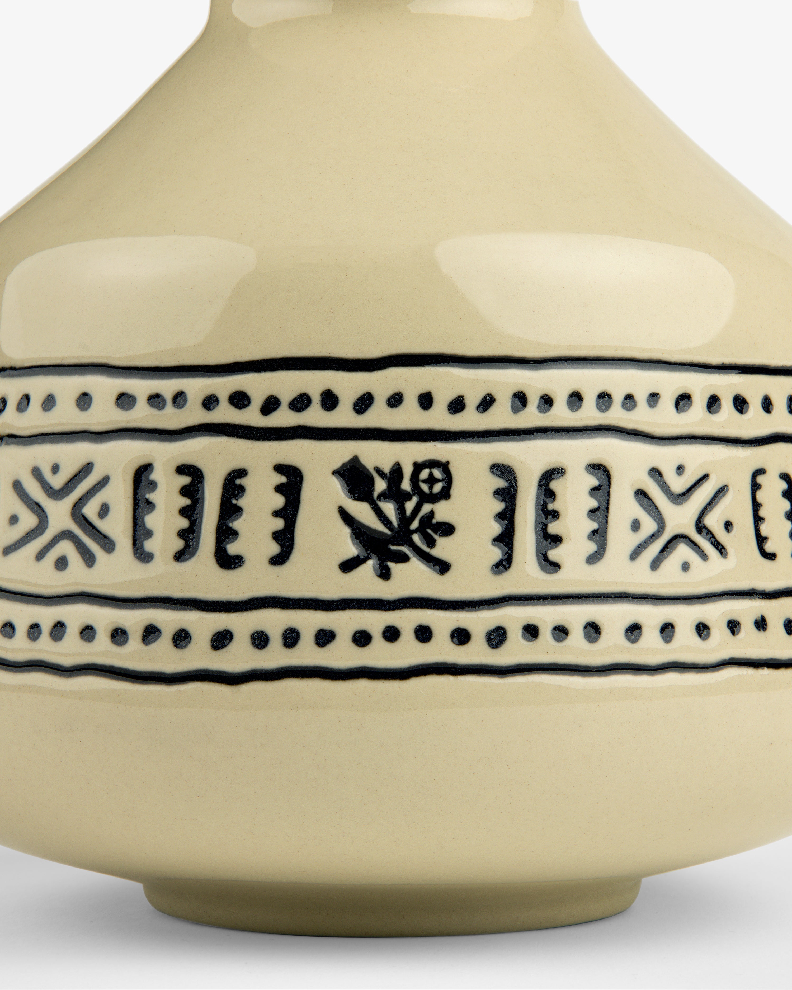 aim-leon-dore-textile-patterned-bud-vase-beige-steingutvase image 4
