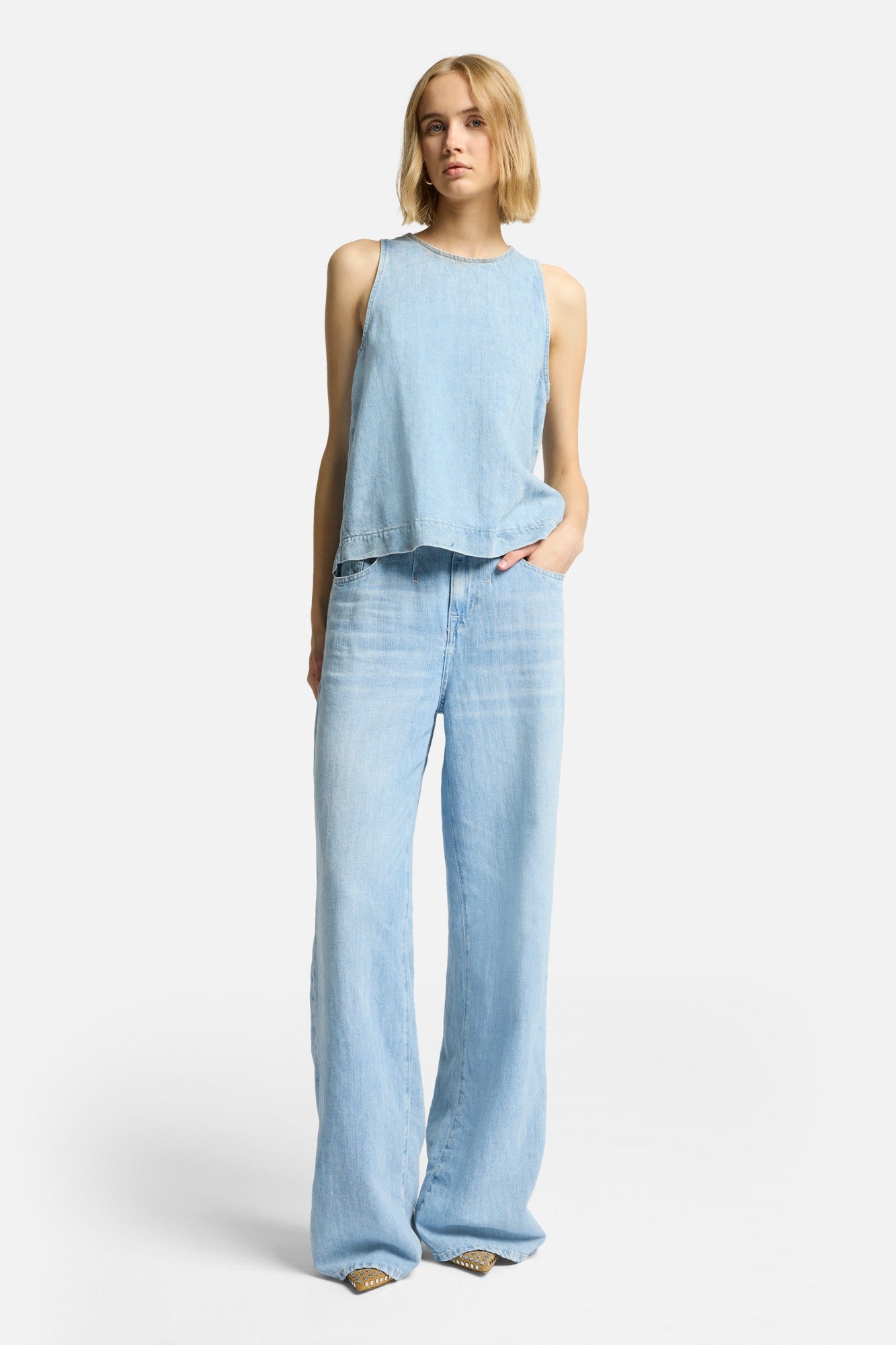 7-for-all-mankind-indigo-linen-top-kansas-rmellos-damen image 2