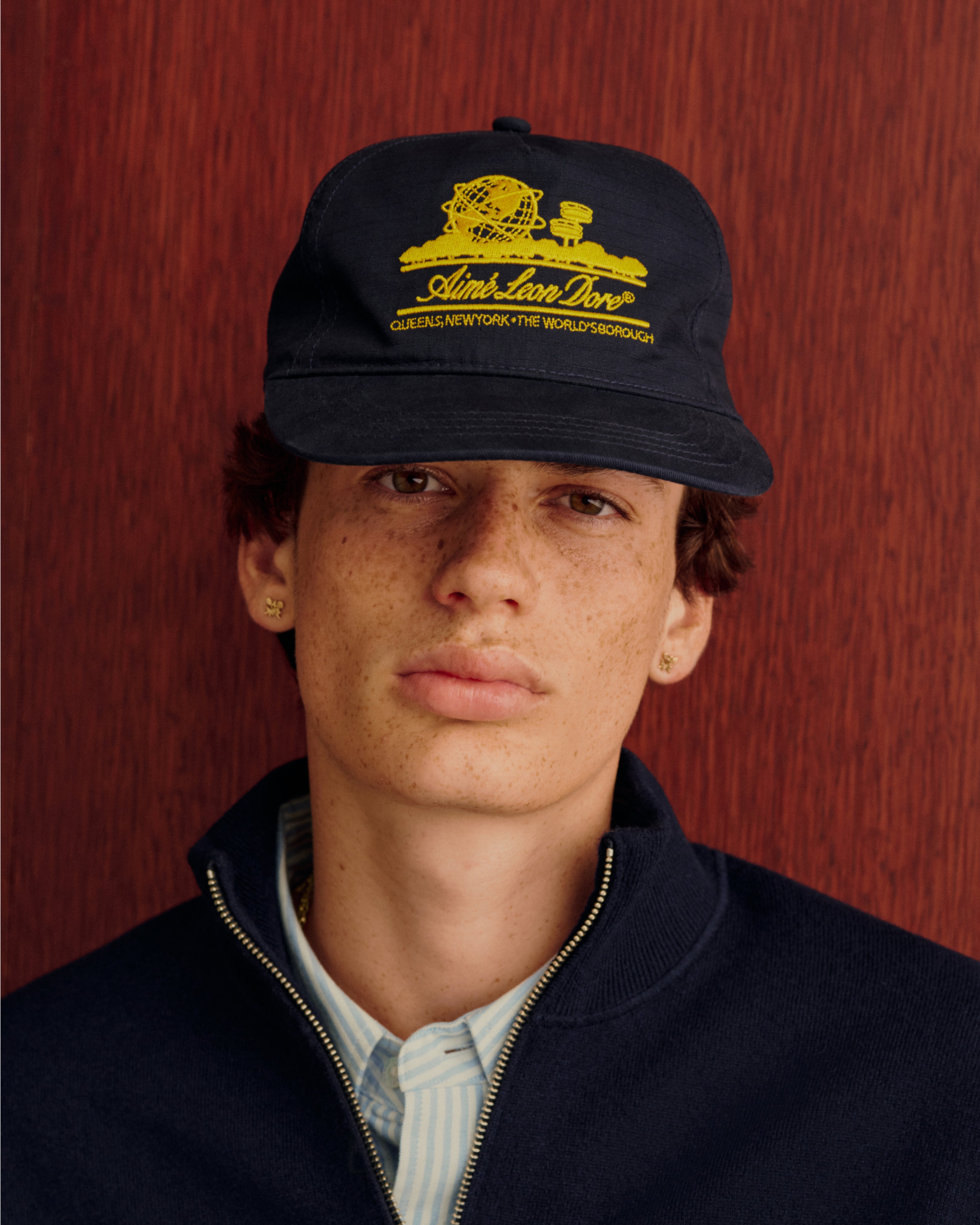aim-leon-dore-unisphere-hat-navy-5-panel image 3