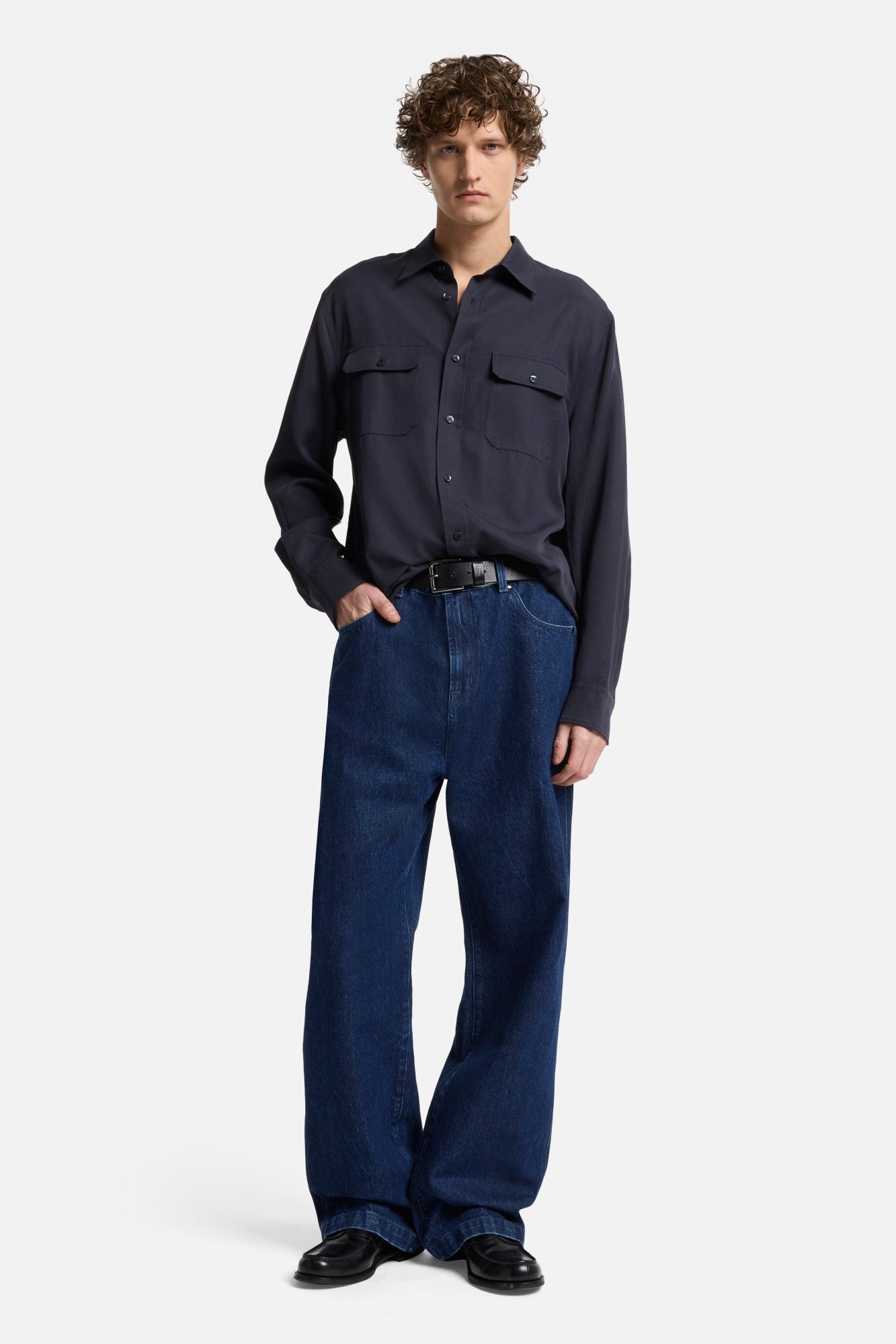 7-for-all-mankind-fluid-military-shirt-navy-herren image 2