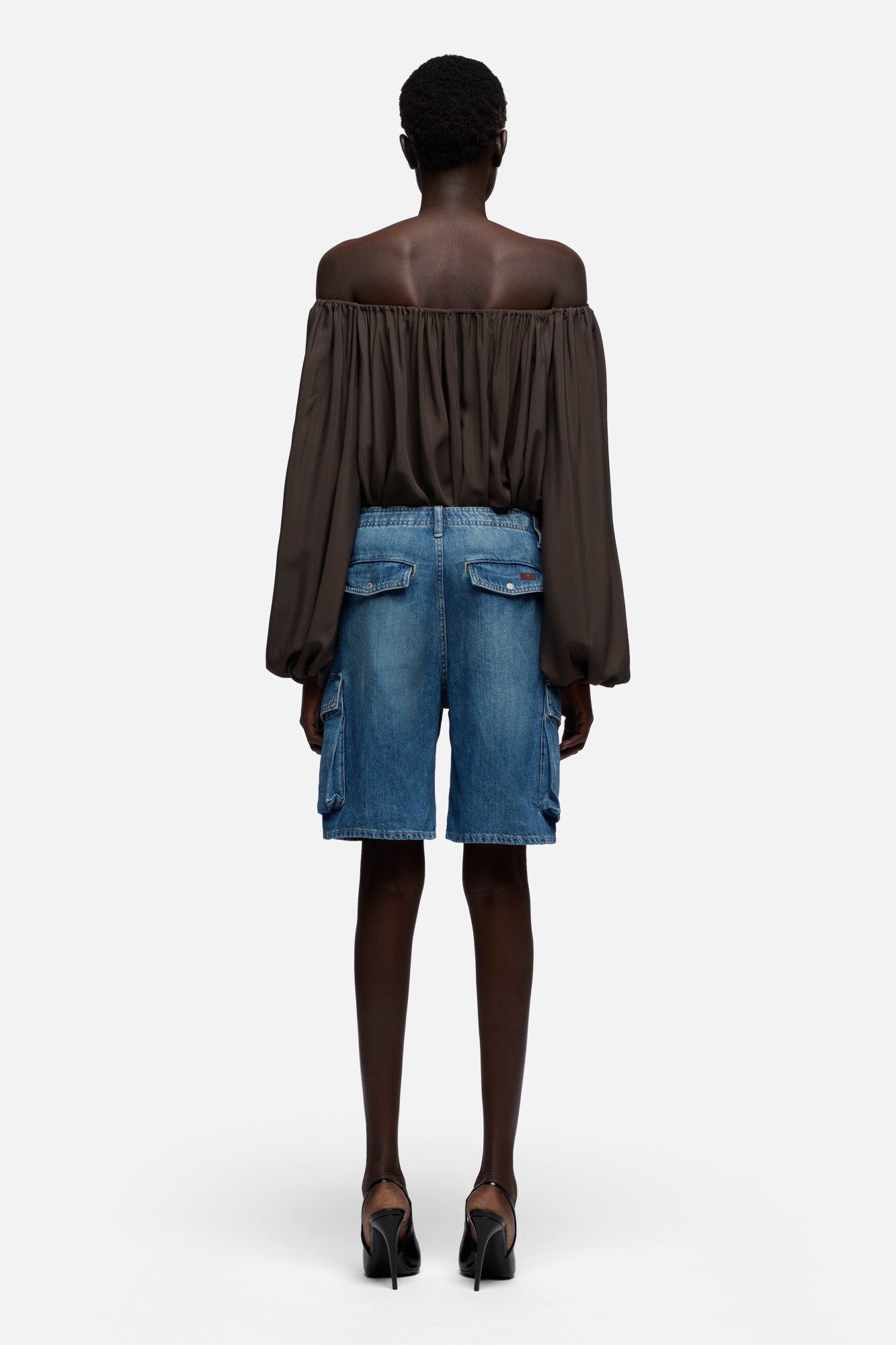 7-for-all-mankind-cargo-lola-short-indigo-linen-damen-cargoshorts image 5