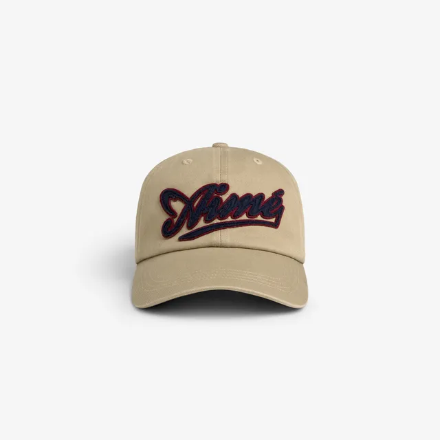 aim-leon-dore-cycling-logo-hat-tan-6-panel image 1