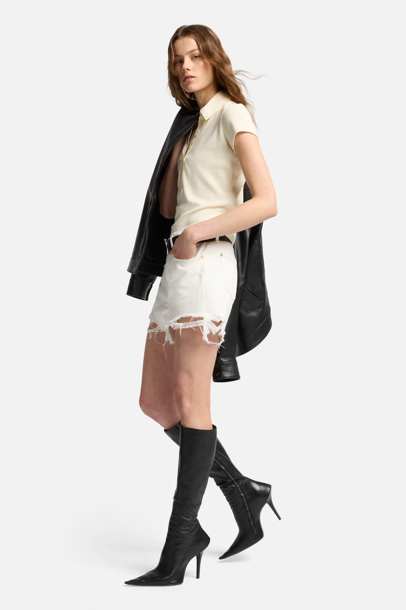 7-for-all-mankind-short-sleeve-ribbed-henley-polo-ivory-damen-top image 7