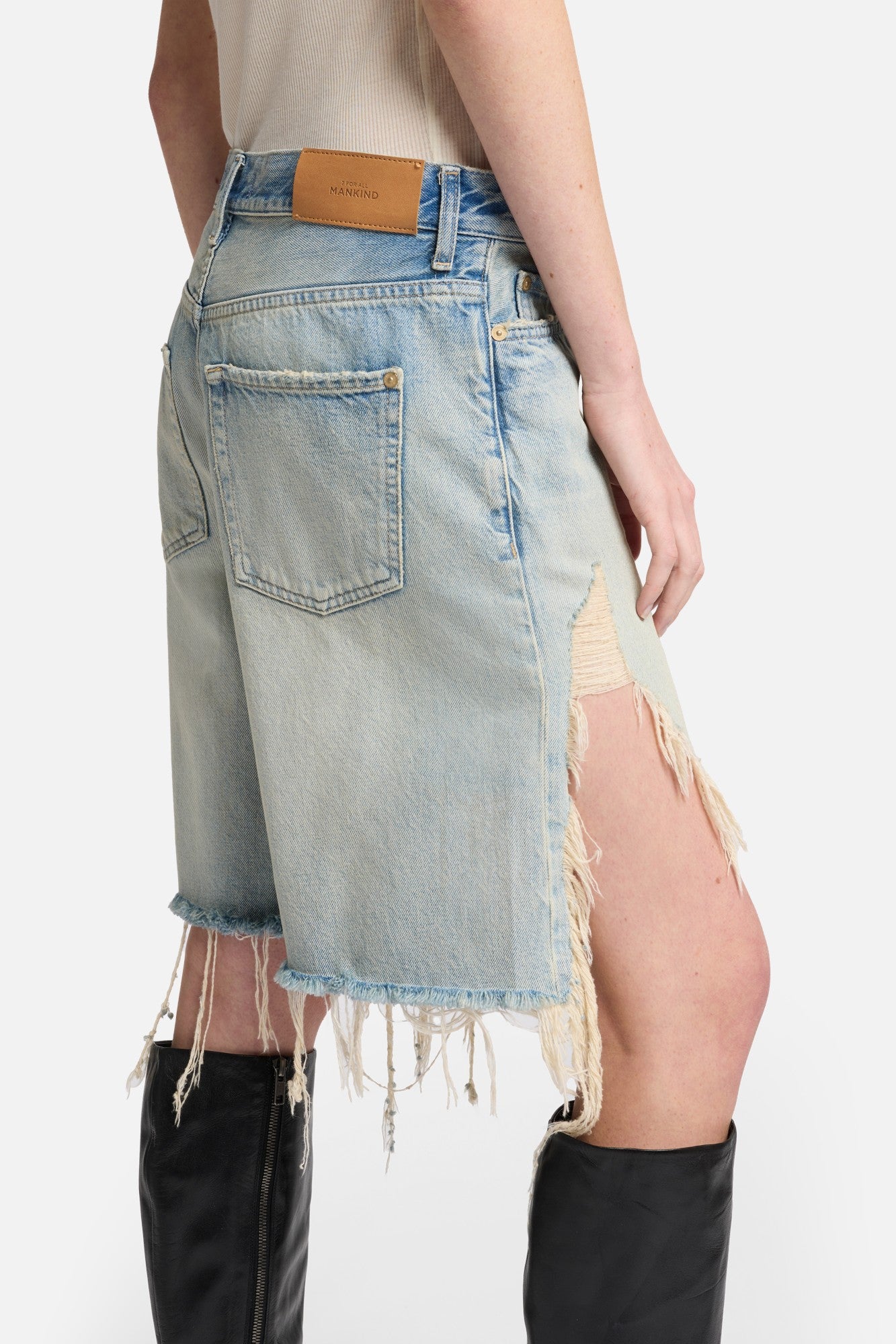 7-for-all-mankind-lola-shorts-damen-jeansshorts-peaches image 4