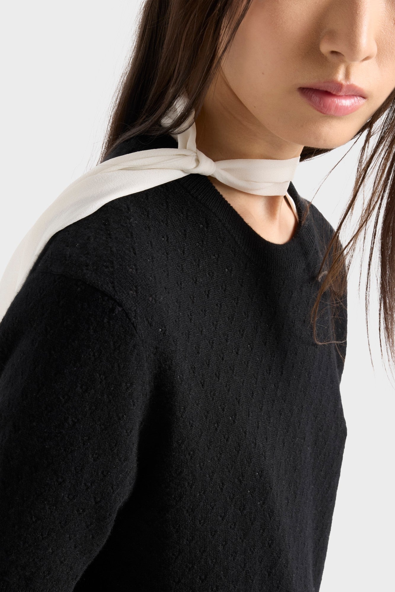 7-for-all-mankind-crewneck-pointelle-sweater-cashmere-coal image 4