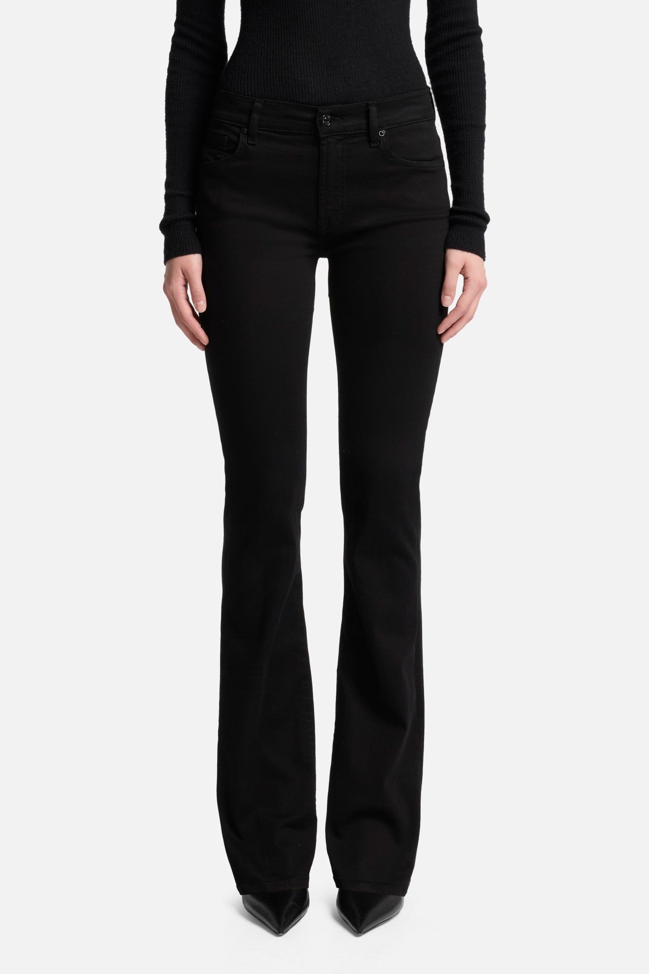 7-for-all-mankind-b-air-bootcut-jeans-rinsed-black-damen image 3