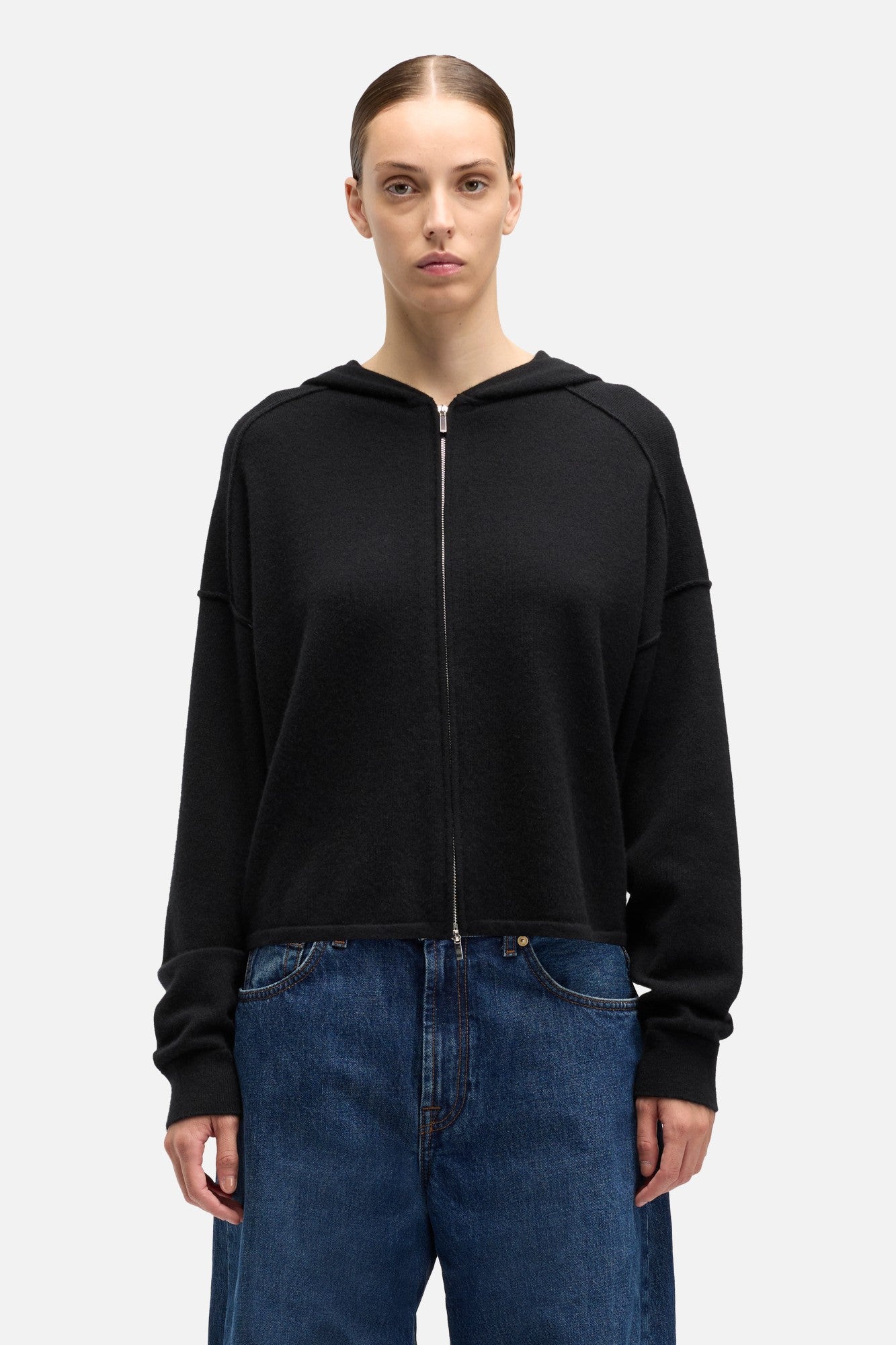 7-for-all-mankind-cashmere-zipper-hoodie-coal-damen-100-kaschmir image 3