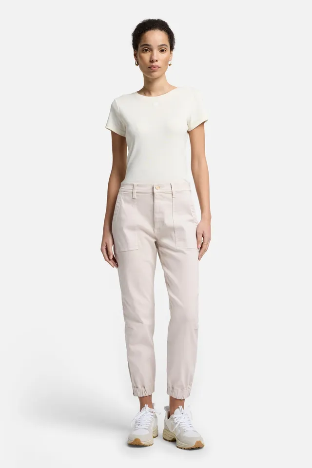 7-for-all-mankind-darted-boyfriend-jogger-hose-coated-vintage-white image 1