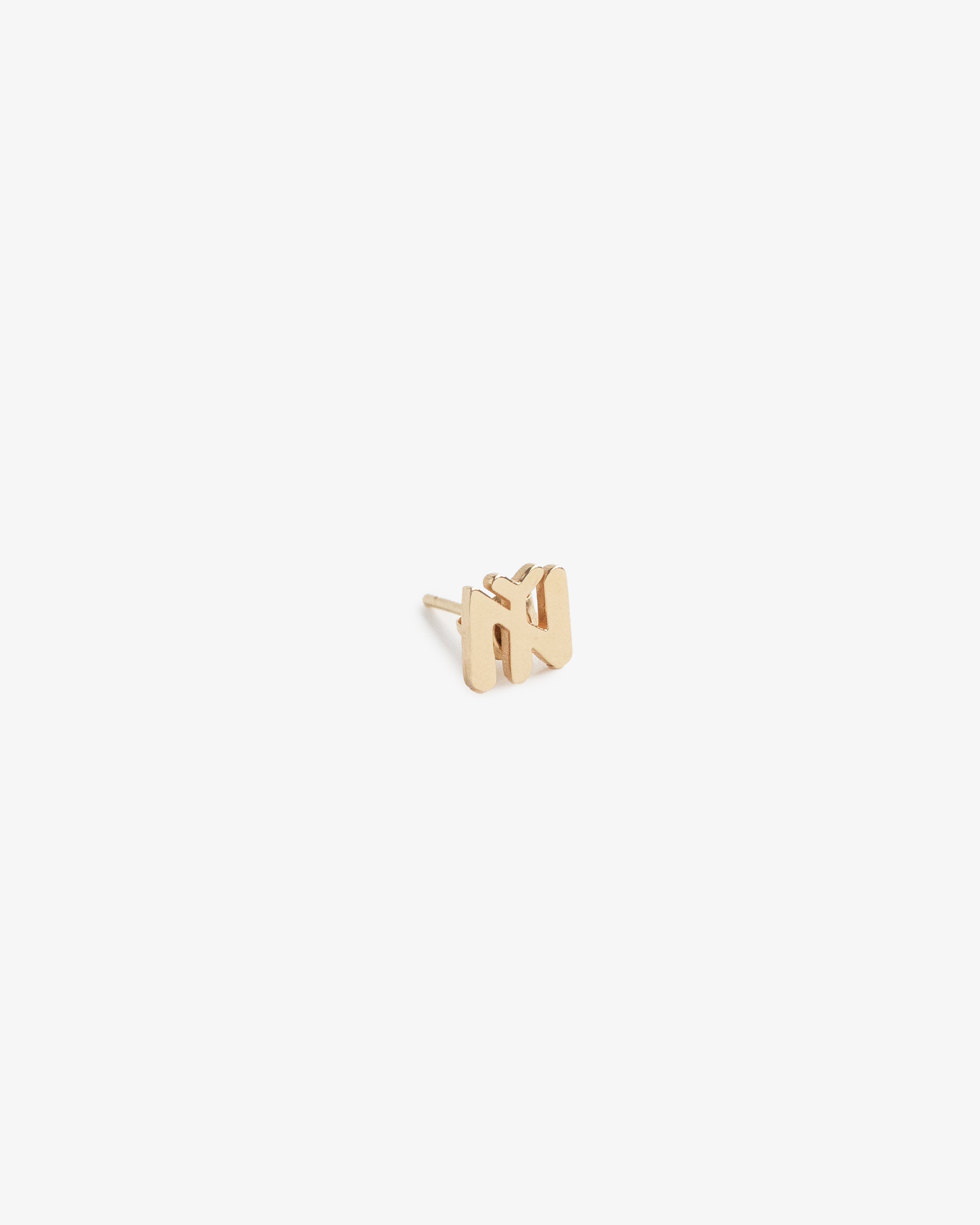 aim-leon-dore-14kt-gold-ny-earring-gold image 2