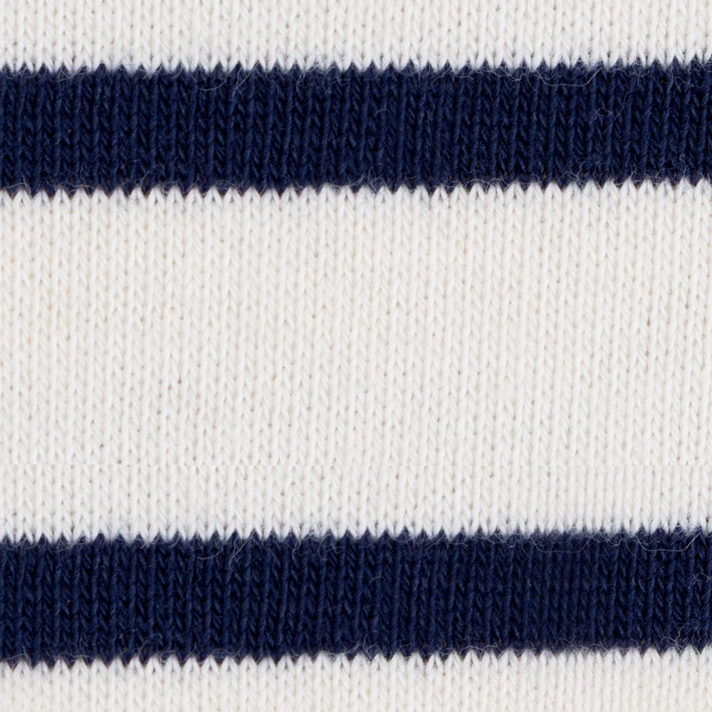 aim-leon-dore-striped-crest-quarter-zip-creme-navy image 6