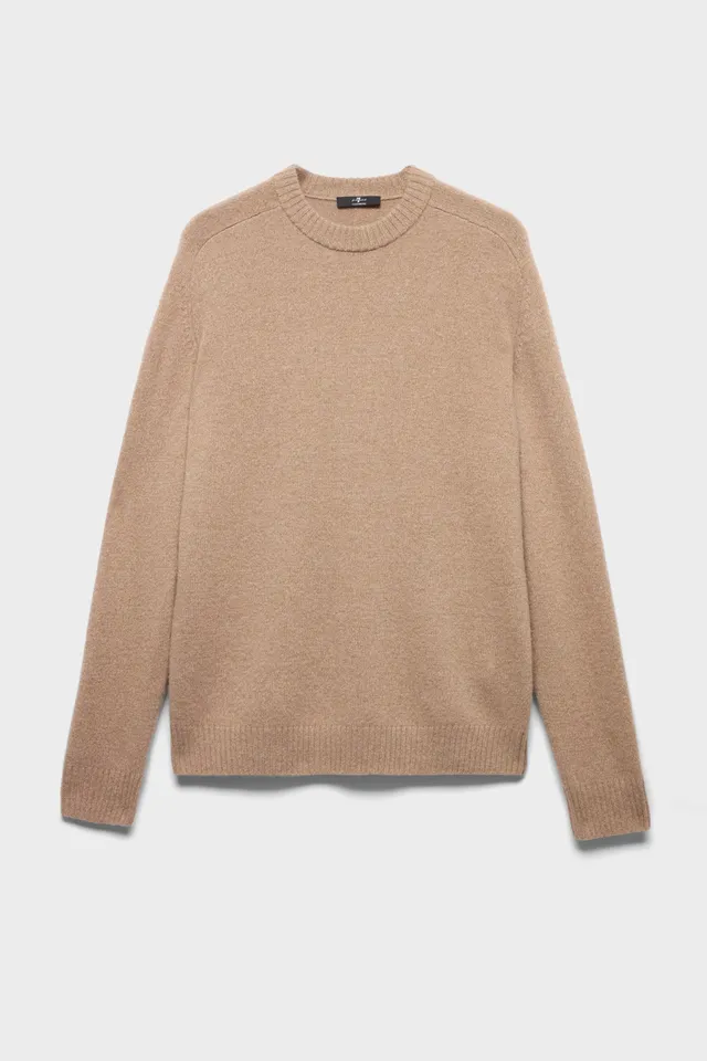 7-for-all-mankind-crewneck-sweater-cashmere-oat-herren image 1