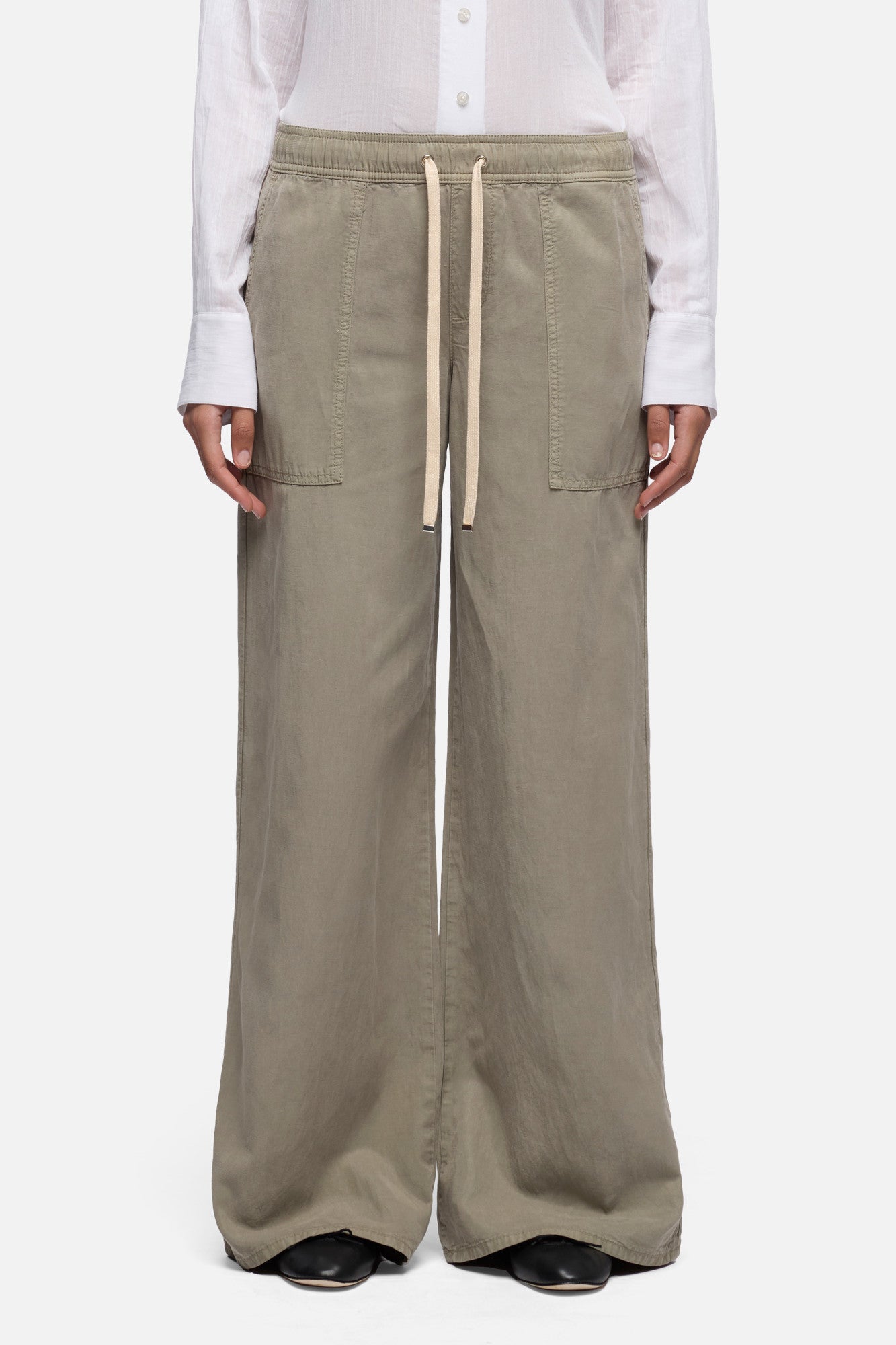 7-for-all-mankind-utility-pull-on-wide-leg-hose-military-gr-n image 3