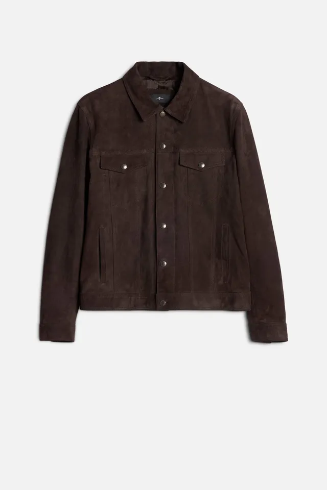 7-for-all-mankind-suede-trucker-jacket-herren-coffee-bean image 1