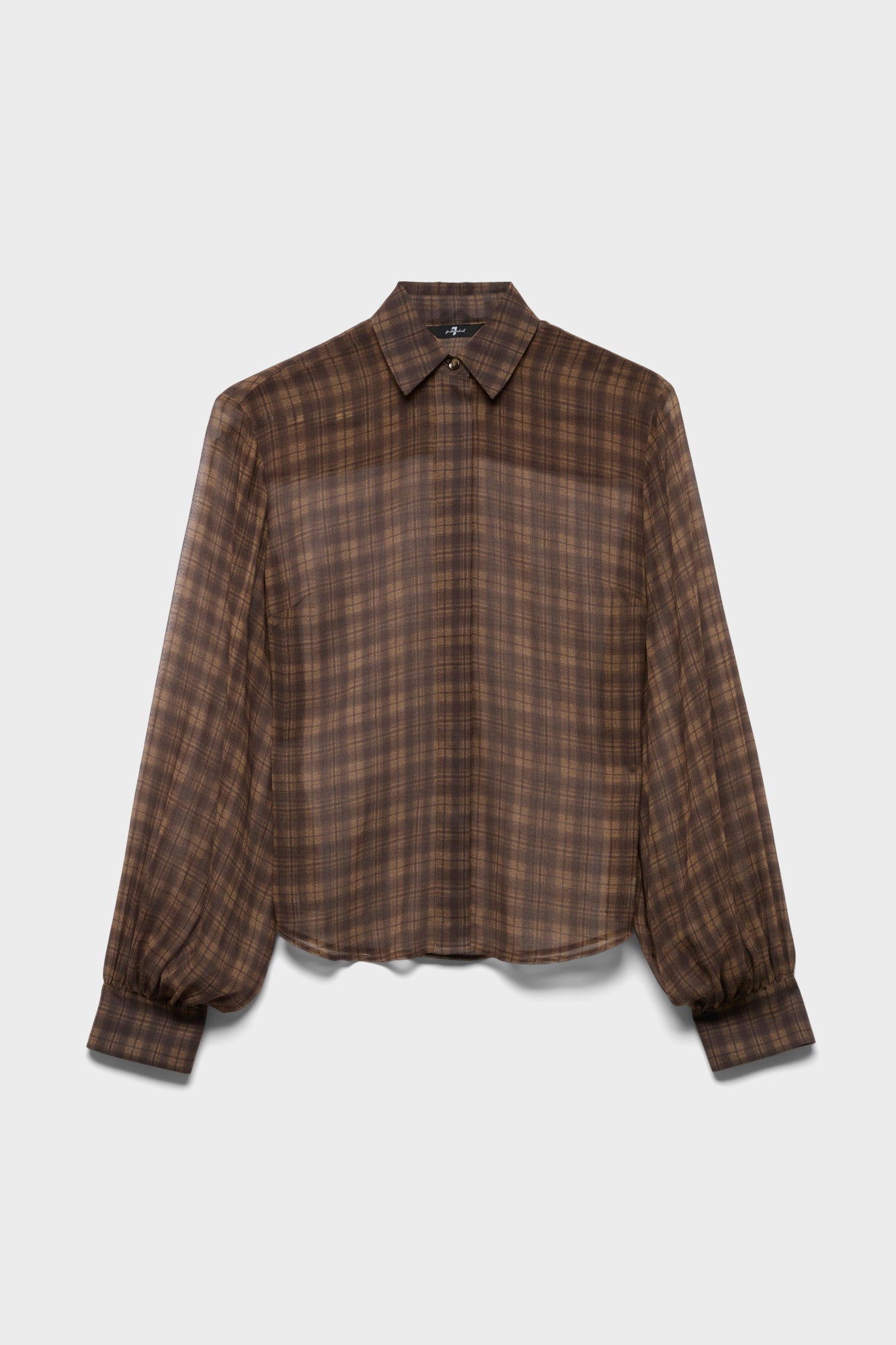 7-for-all-mankind-balloon-sleeve-shirt-hound-check-damen image 1