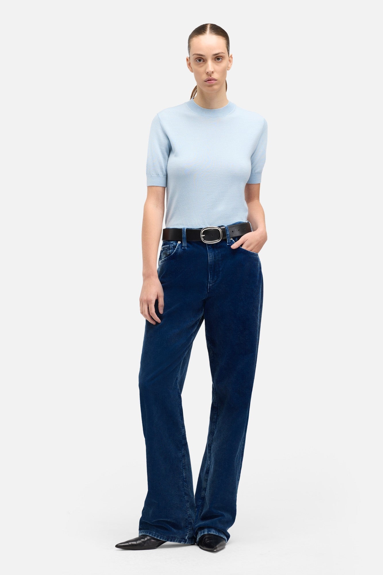 7-for-all-mankind-wool-short-sleeve-sweater-cielo-kurzarm-pullover image 2