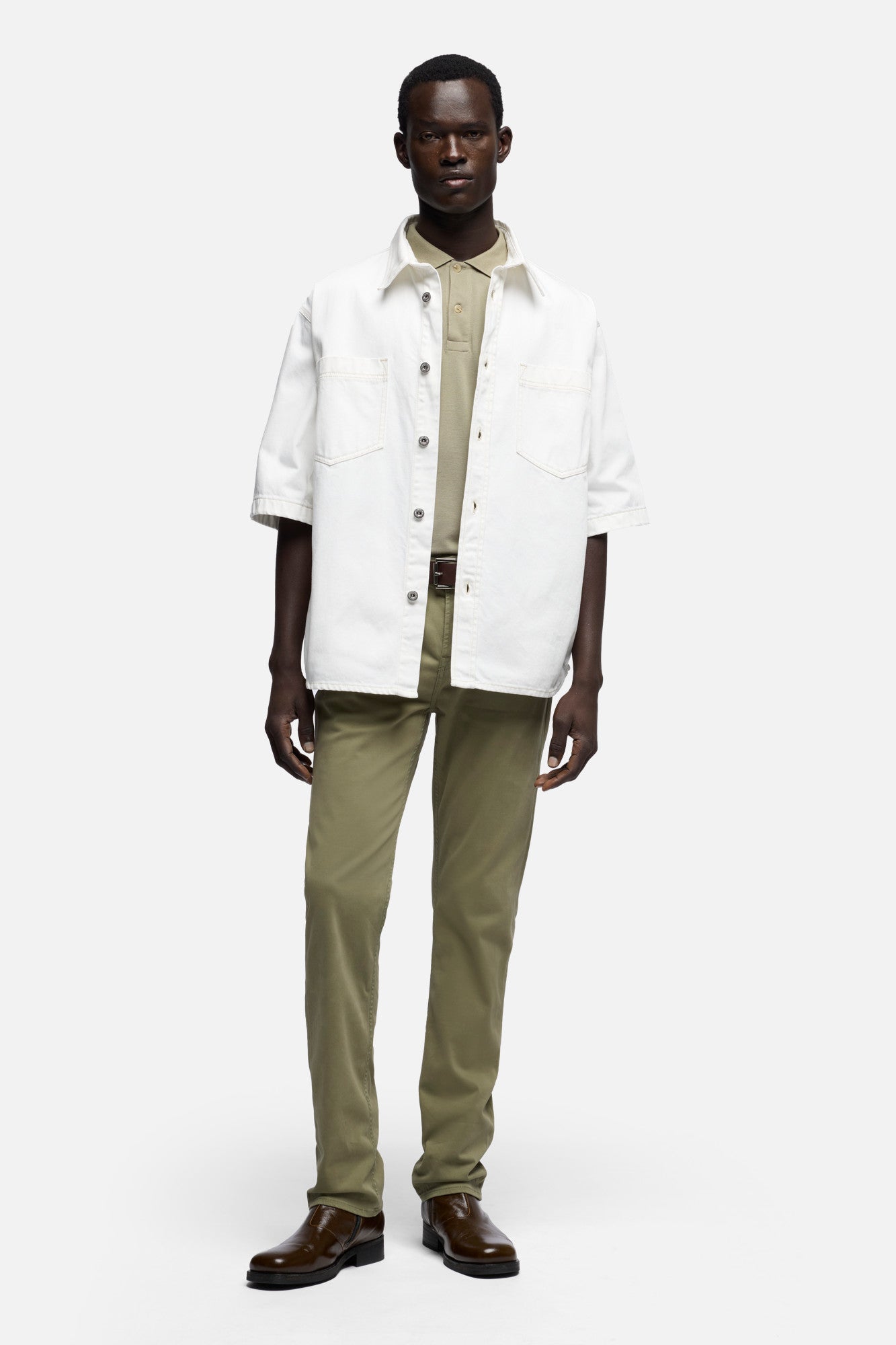 7-for-all-mankind-short-sleeve-polo-lyocell-army-gr-n image 2