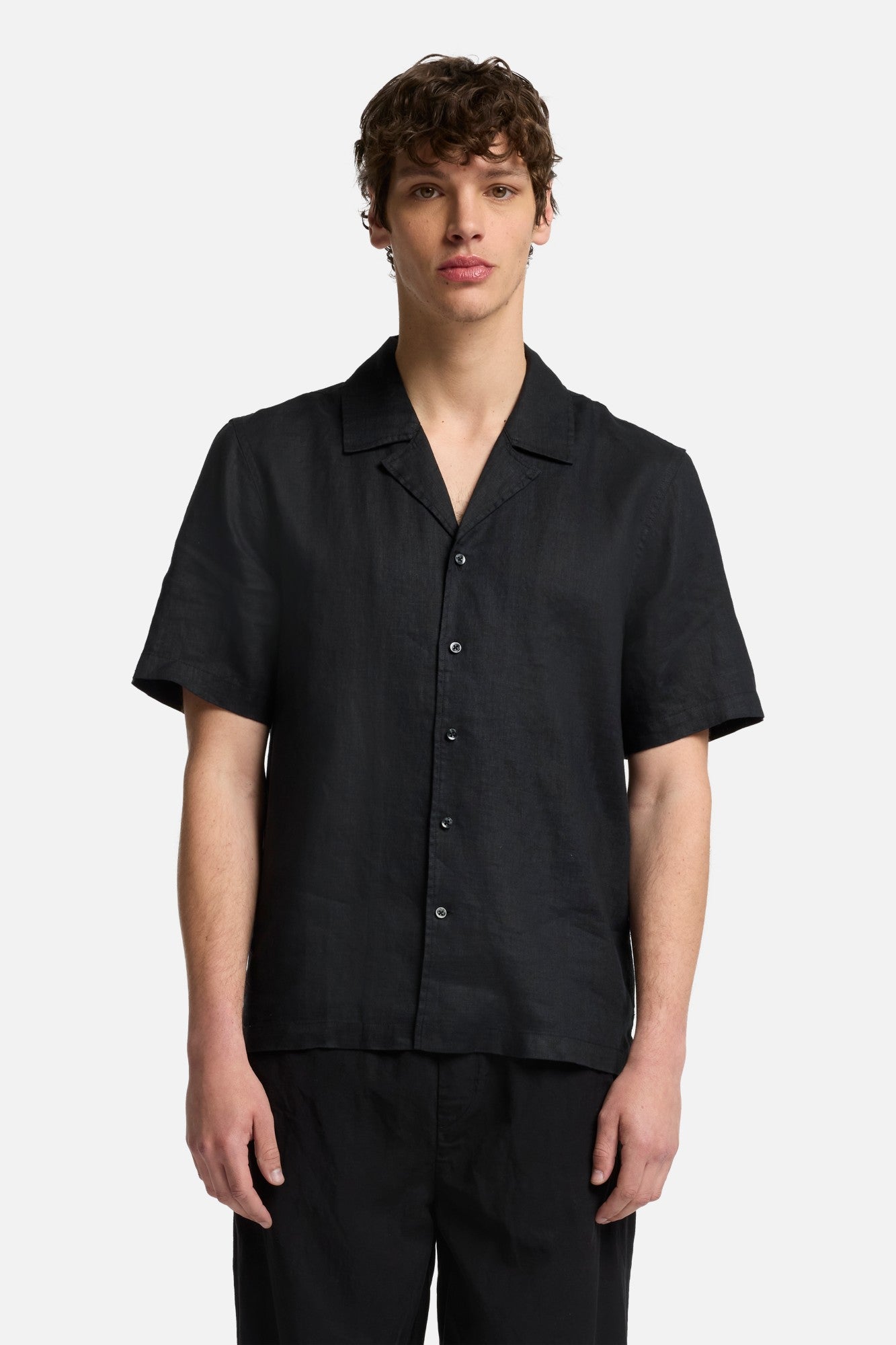 7-for-all-mankind-linen-camp-shirt-herren-hemd-in-black image 3