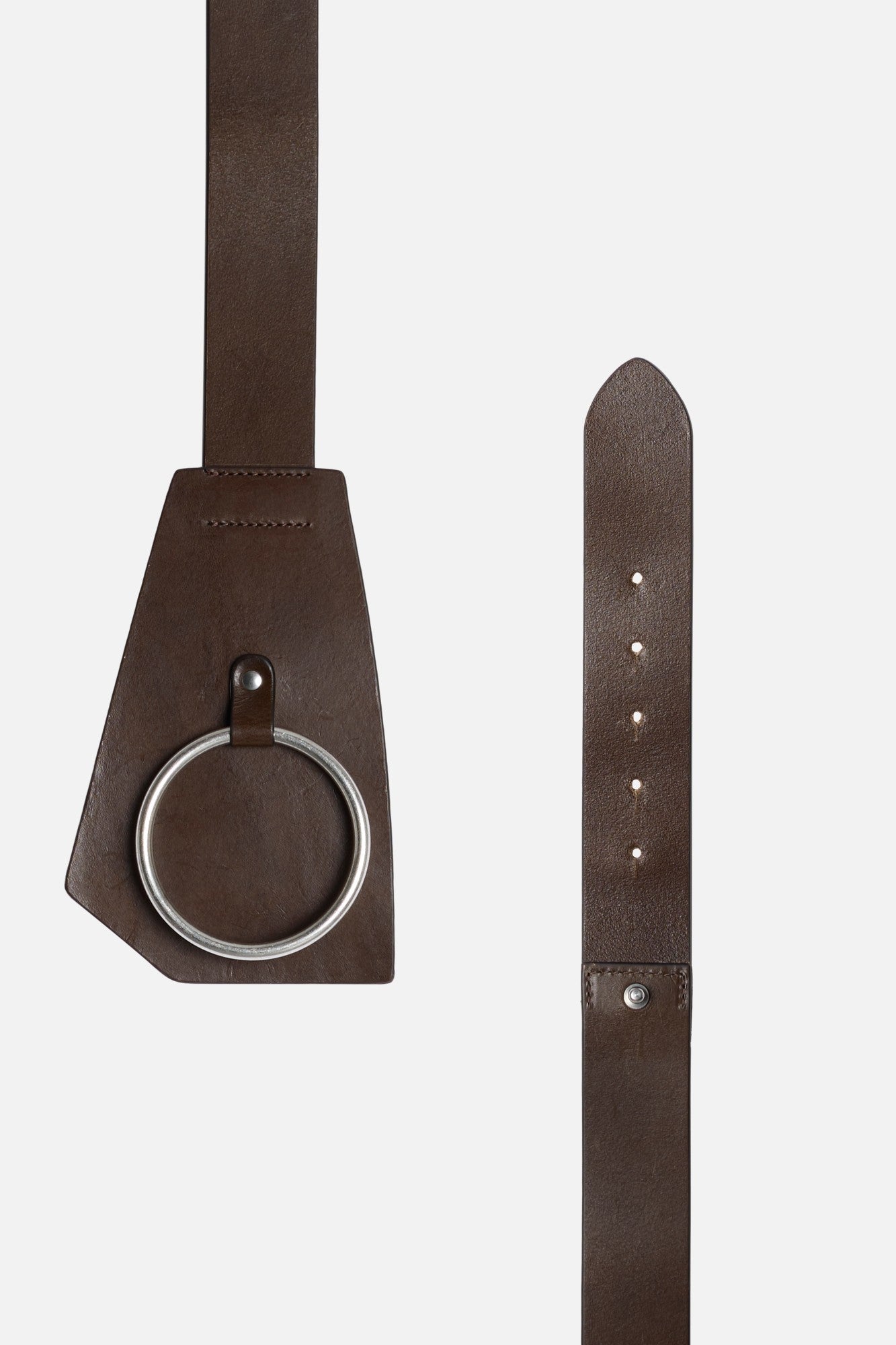 7-for-all-mankind-asymmetric-waist-belt-lederg-rtel-leather-brown image 3