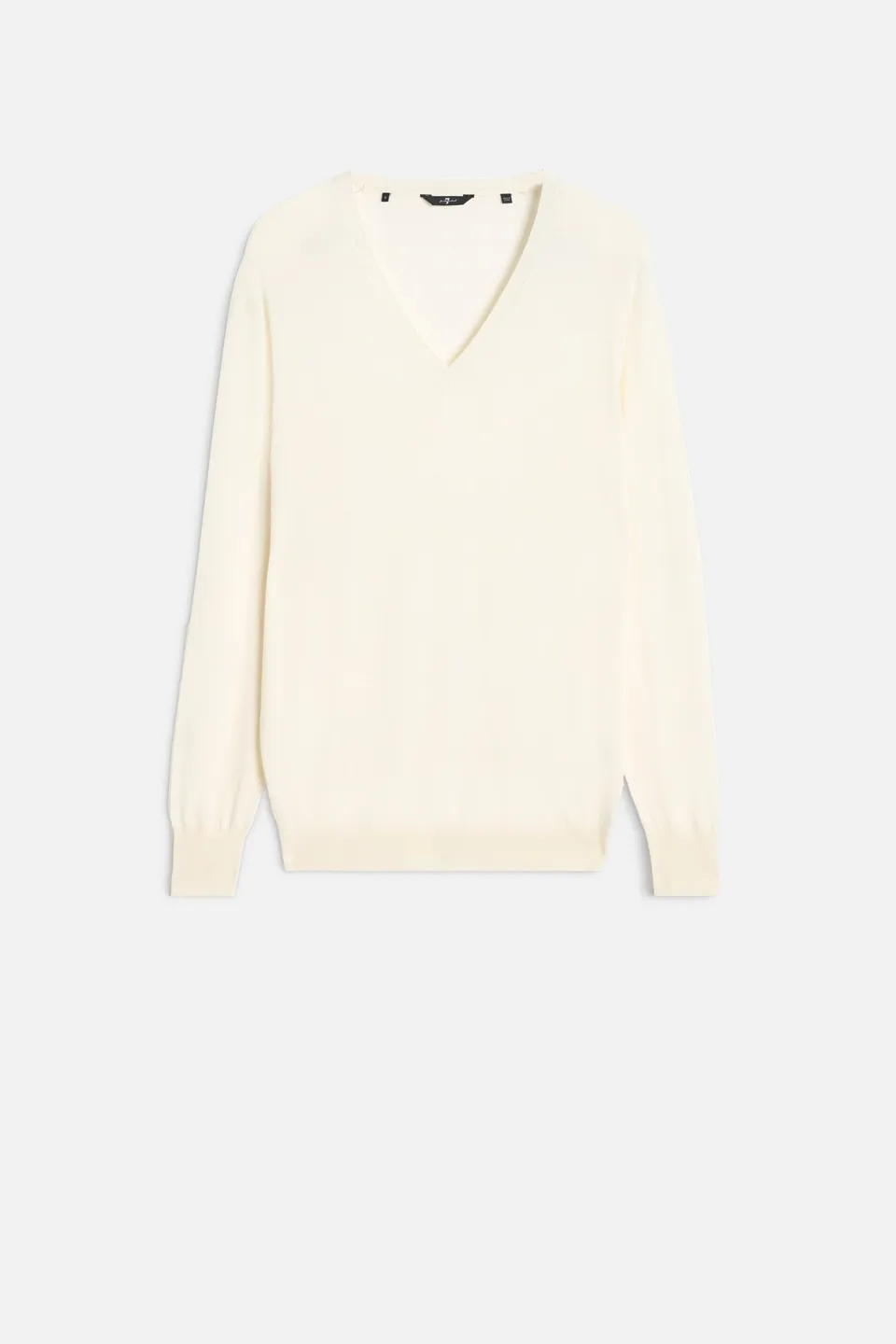 7-for-all-mankind-seidenmix-v-neck-pullover-in-ivory image 1