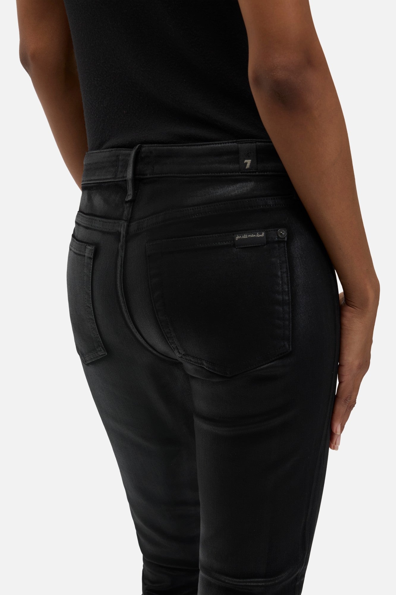 7-for-all-mankind-low-skinny-damen-jeans-coated-slim-illusion-black image 4
